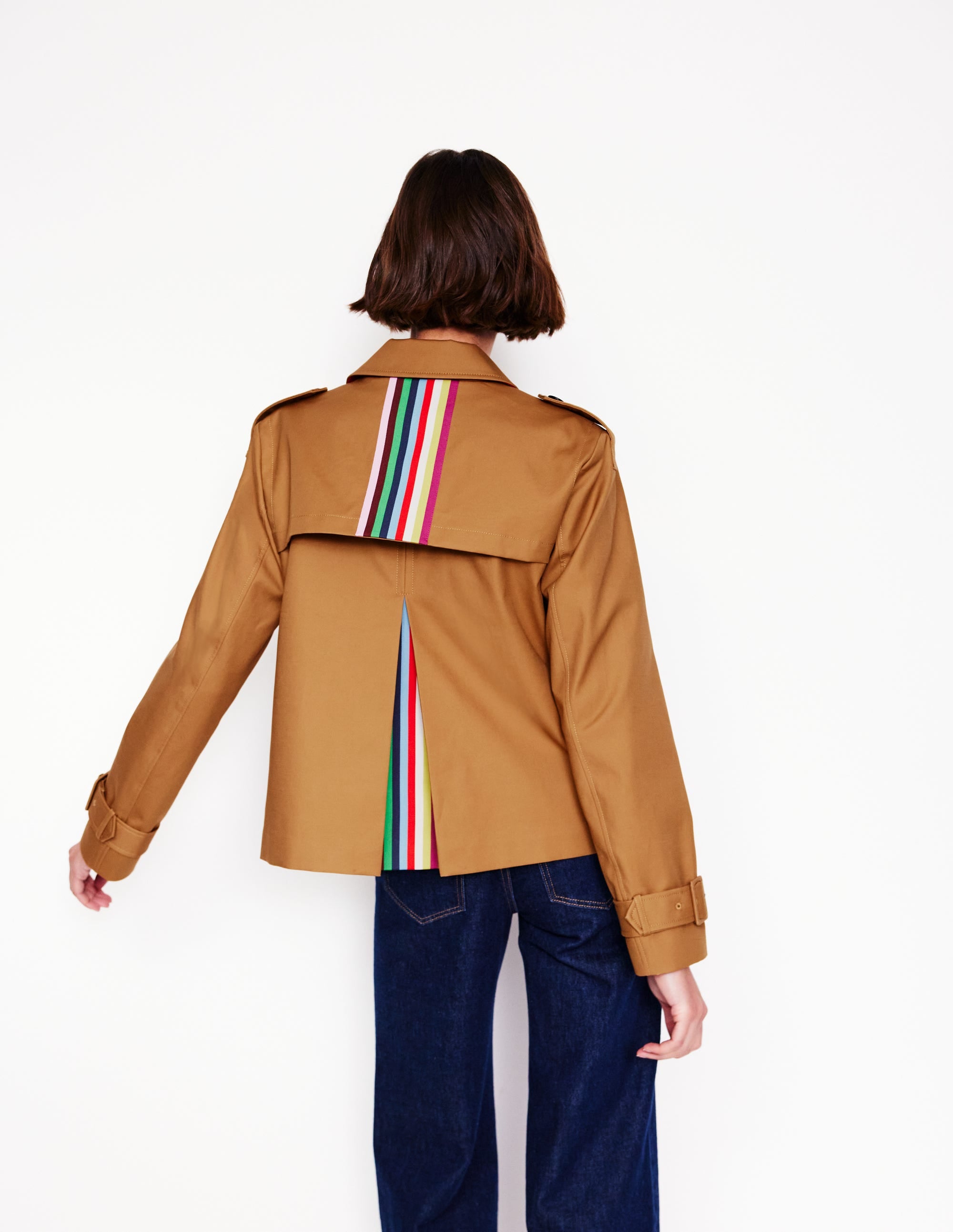  Mayfair Cropped Trench-Hazelnut Brown、mySite、ashleygrahame