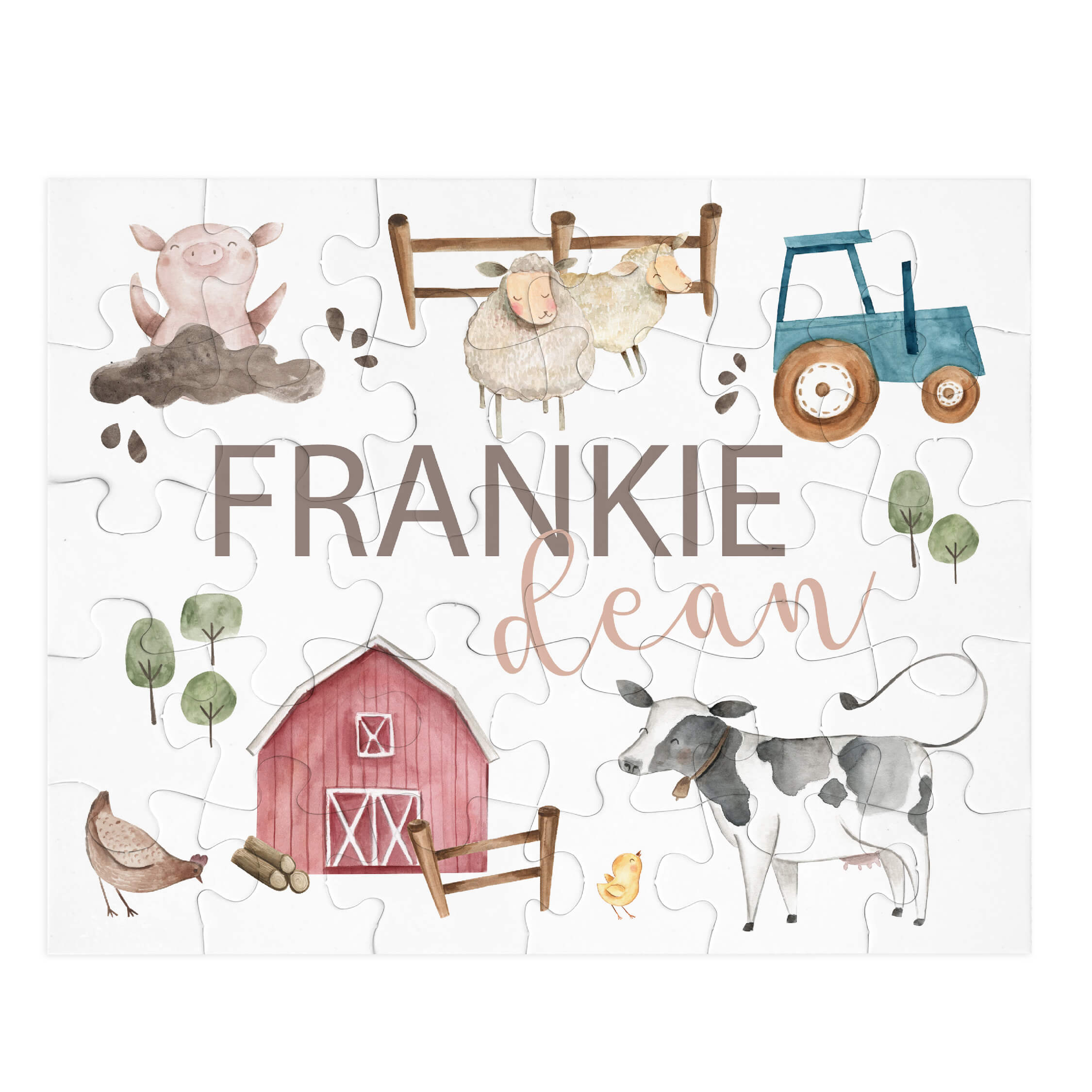  Kids Personalized 30 Piece Puzzle | Frankie's Farm Party、mySite、layawaytickets