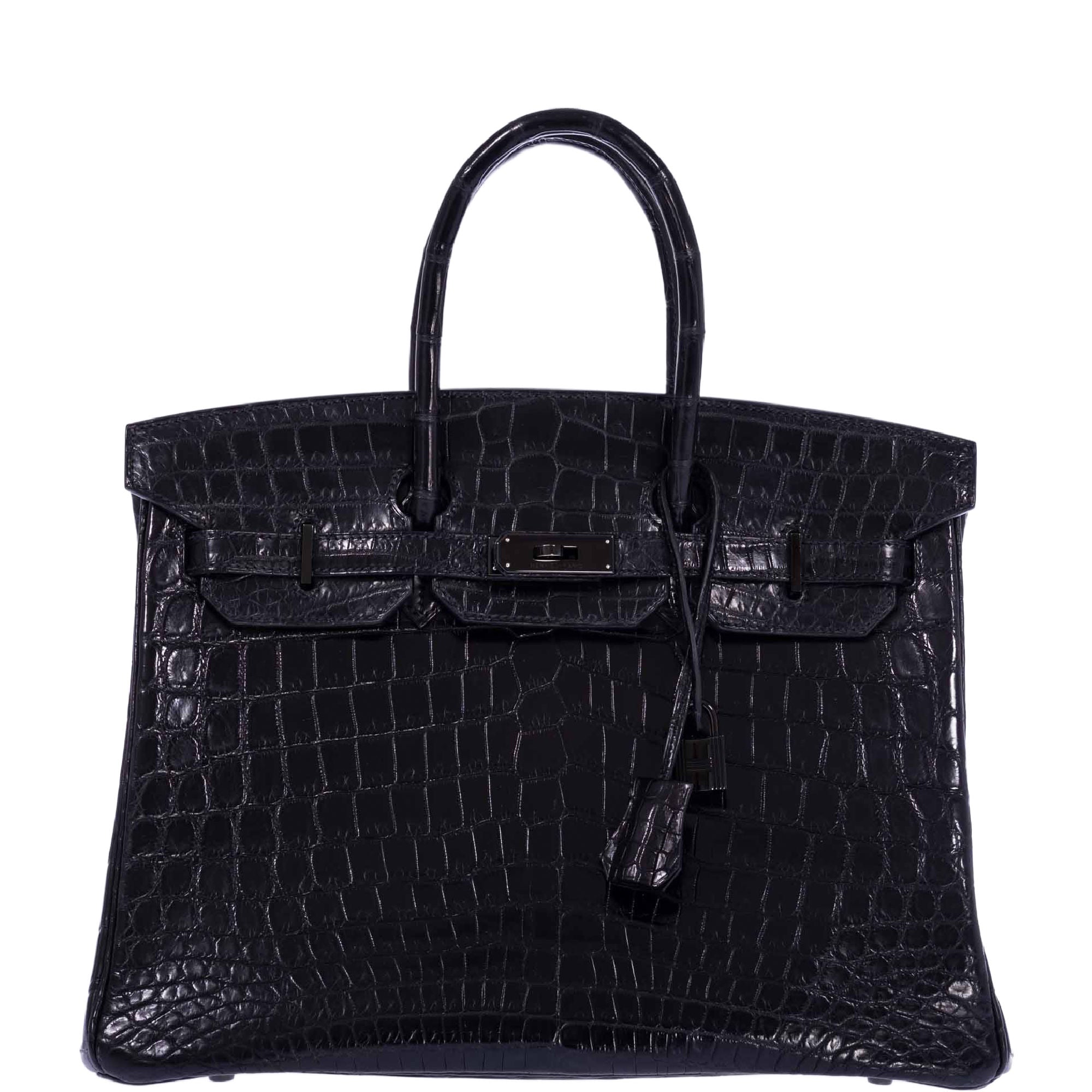 Hermès Birkin 35 SO BLACK Matte Niloticus Crocodile PVD Black Hardware、mySite、garminoutage.com