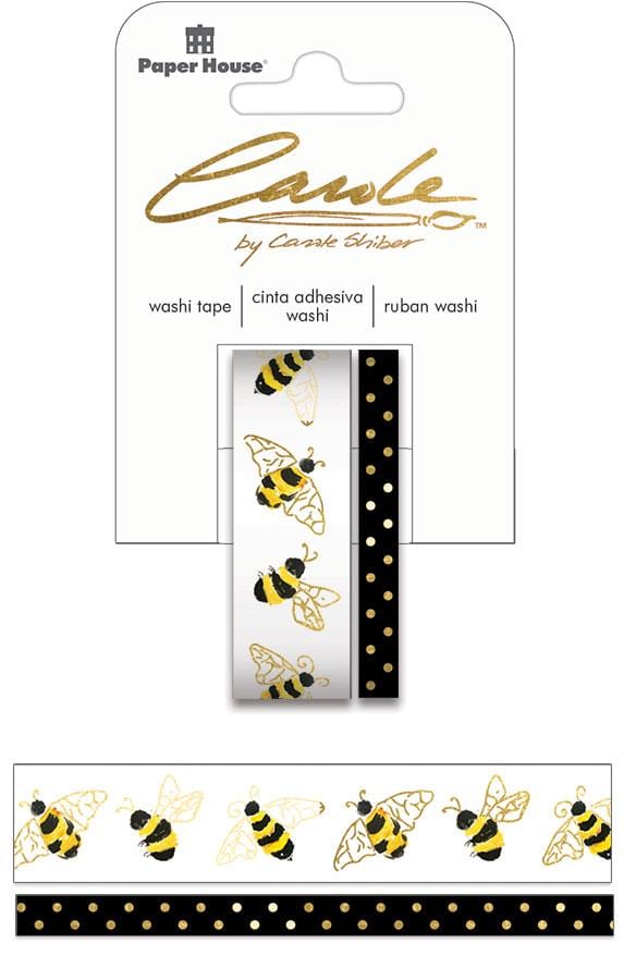  Washi Tape Set - Carole Shiber Hand-Painted Honeybees、mySite、ghnorth