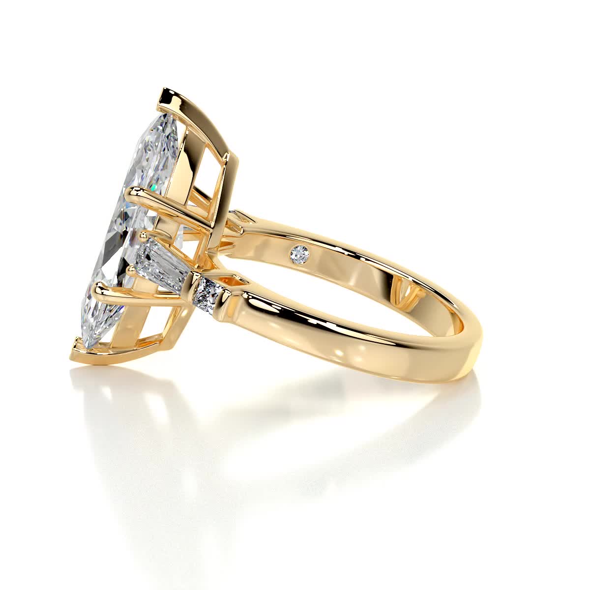 Tessa Diamond Engagement Ring -18K Yellow Gold、mySite、hinf8tx79