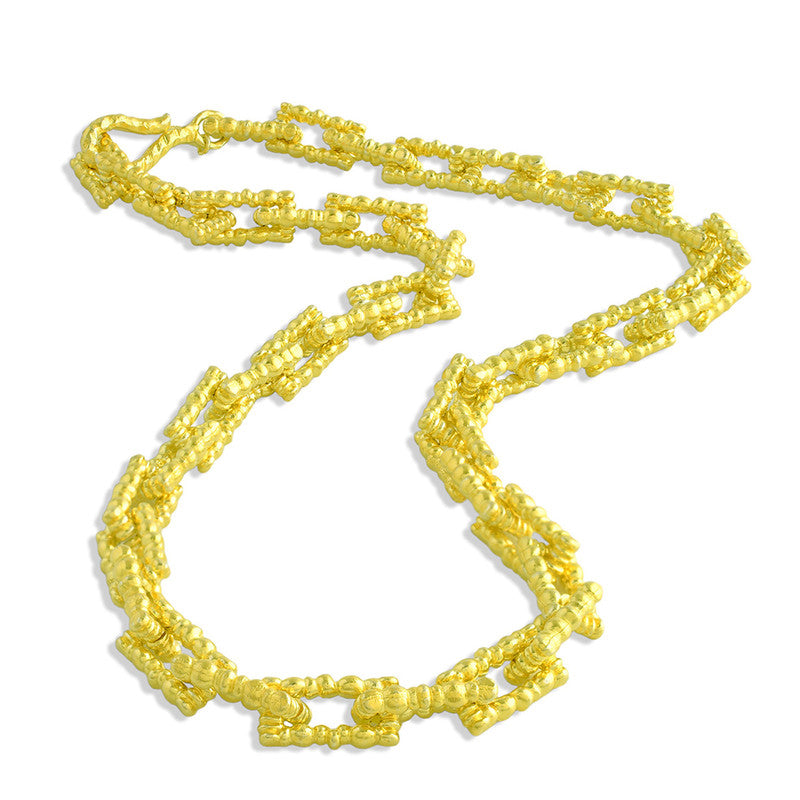 Chunky Dotted Chain Necklace | 14K Gold Plated、mySite、camillekostekn