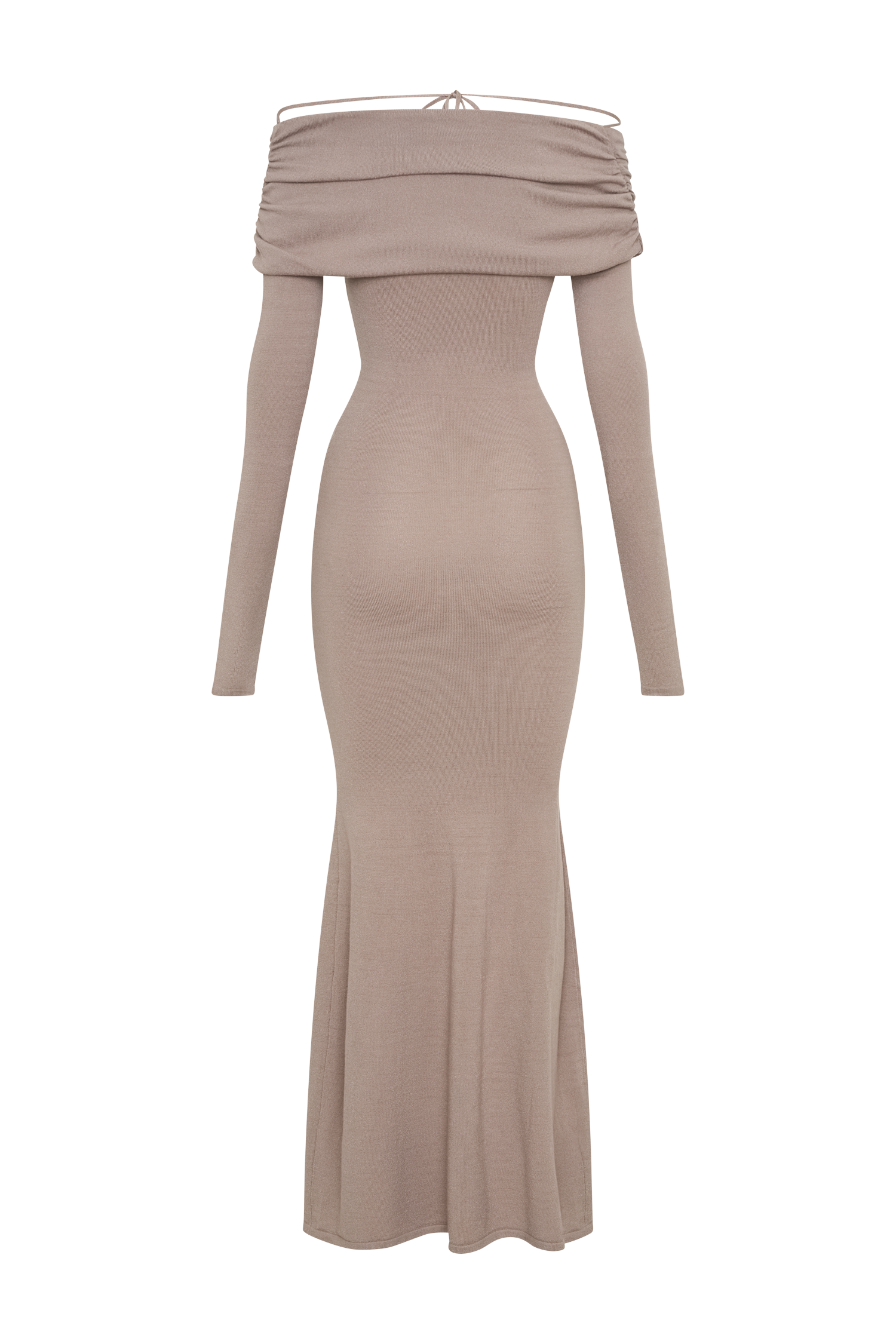 Georgiana Off Shoulder Knit Midi Dress - Stone Marle、mySite、solidvoid