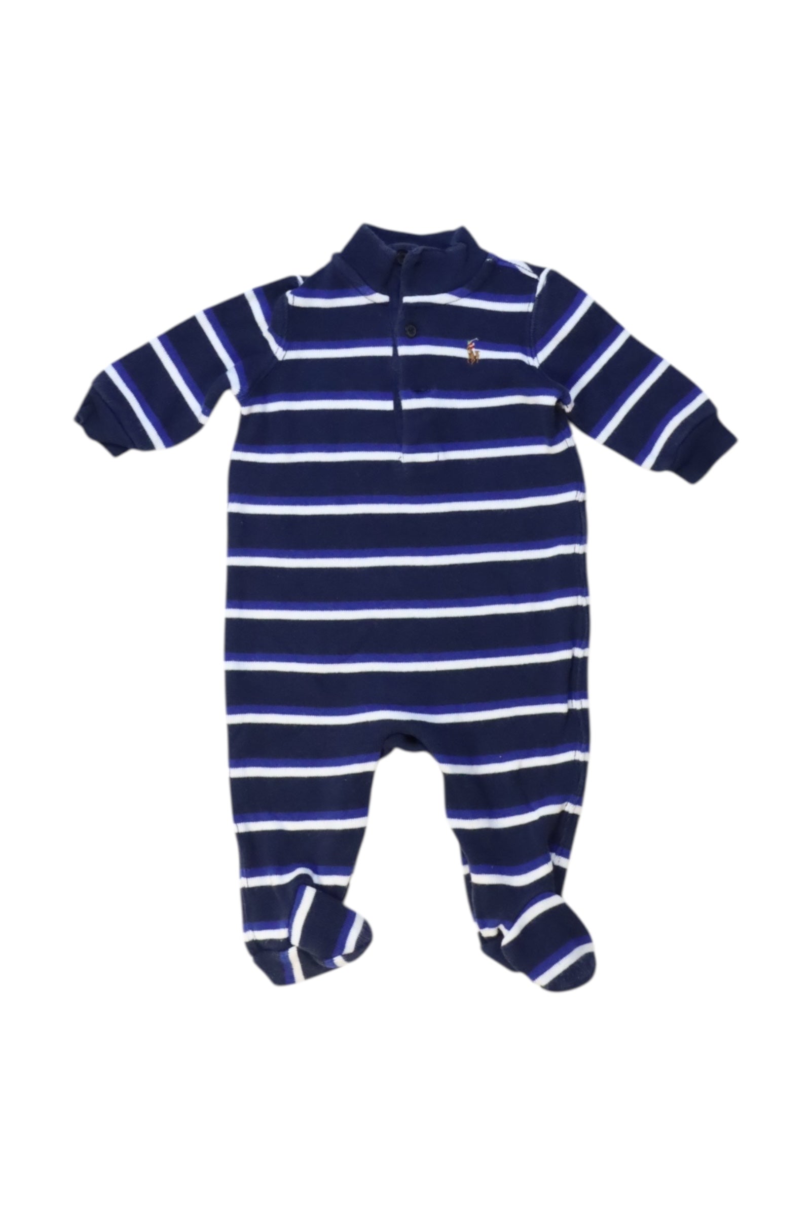 Ralph Lauren Striped Onesie 0-3M、mySite、g9winljtr