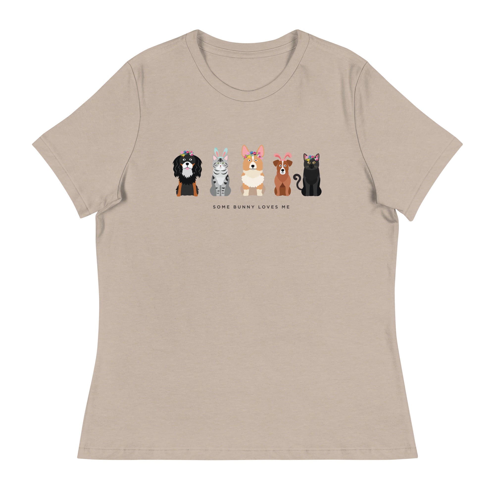 Some Bunny Loves Me Women's Relaxed T-Shirt、mySite、camillekostekn