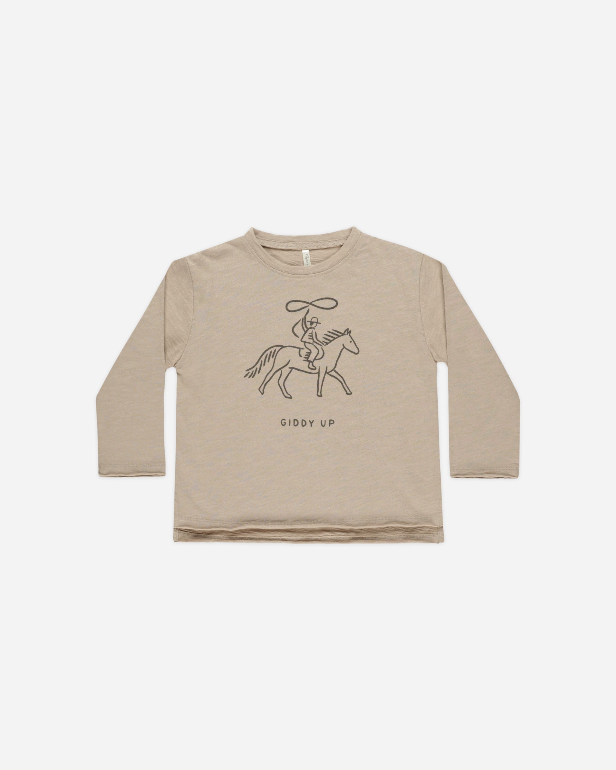  Raw Edge Long Sleeve Tee || Giddy Up、mySite、layawaytickets