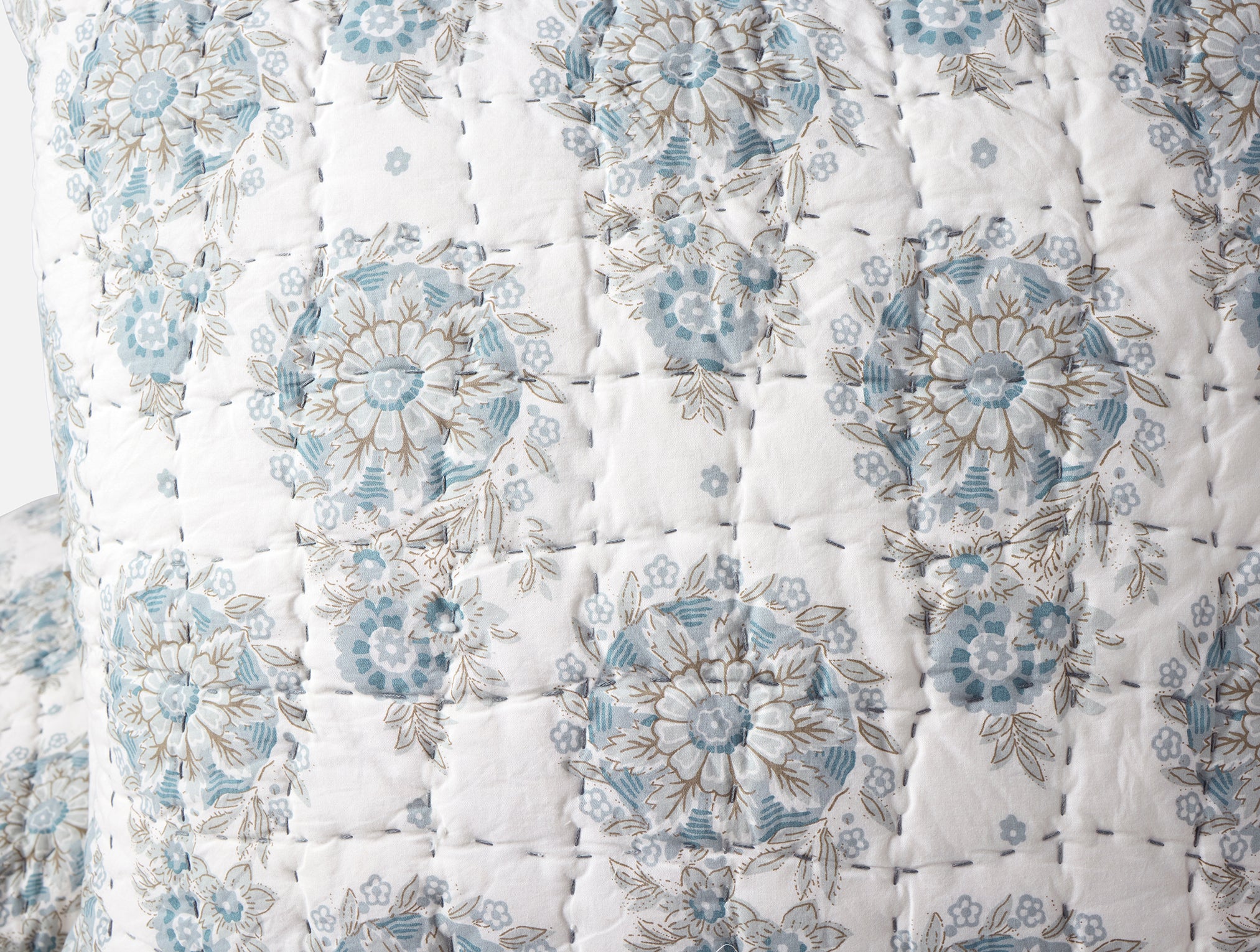  Flores Handstitched Organic Sham、mySite、sugarbowlscore