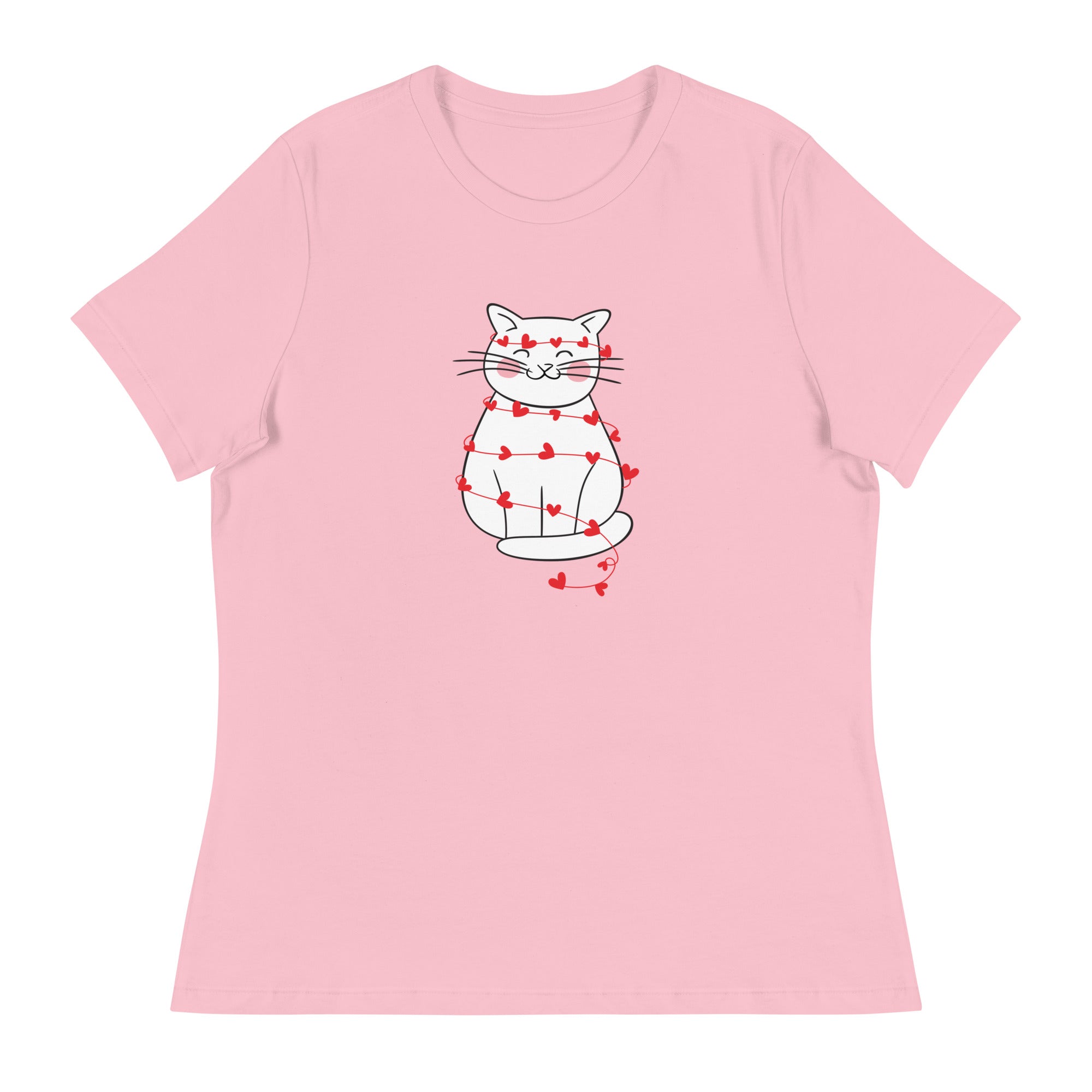 Wrapped in Love Kitty Women's Relaxed T-Shirt、mySite、camillekostekn