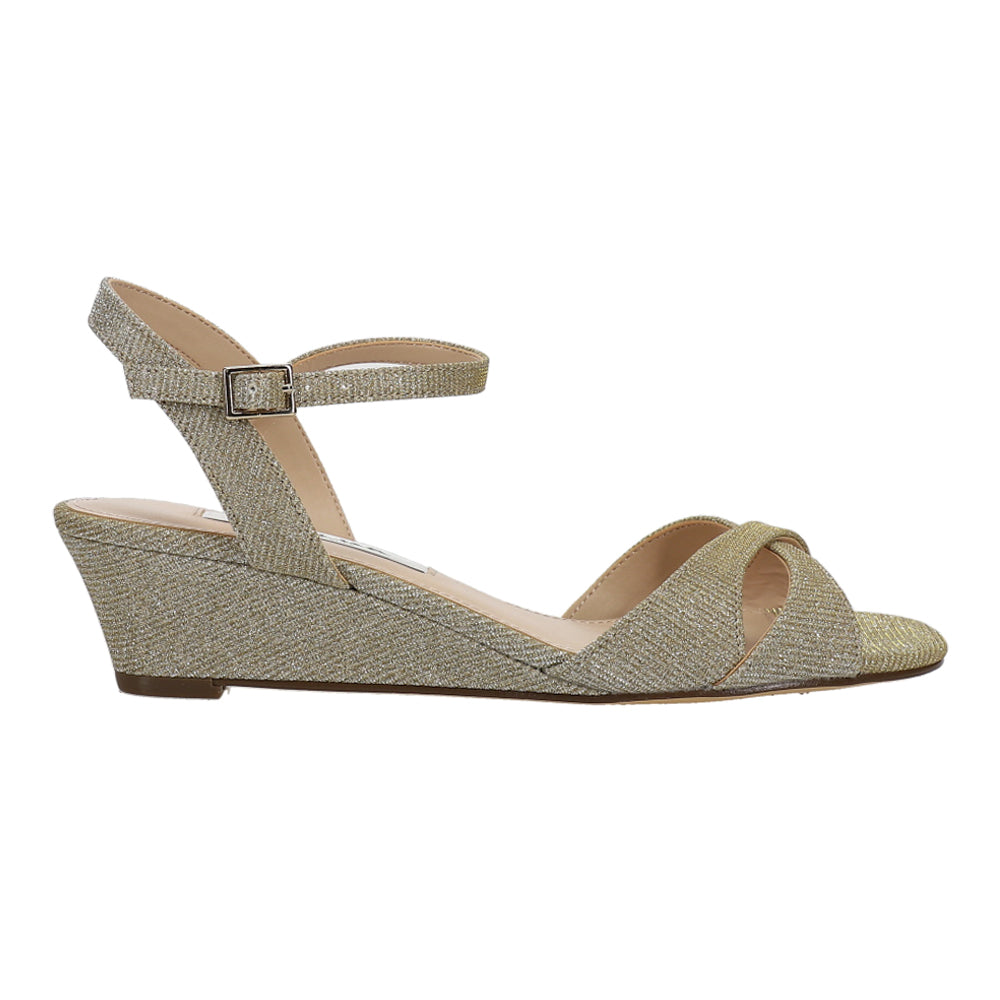 Flora Glitter Ankle Strap Wedge Sandals、mySite、gtrtttuynbv