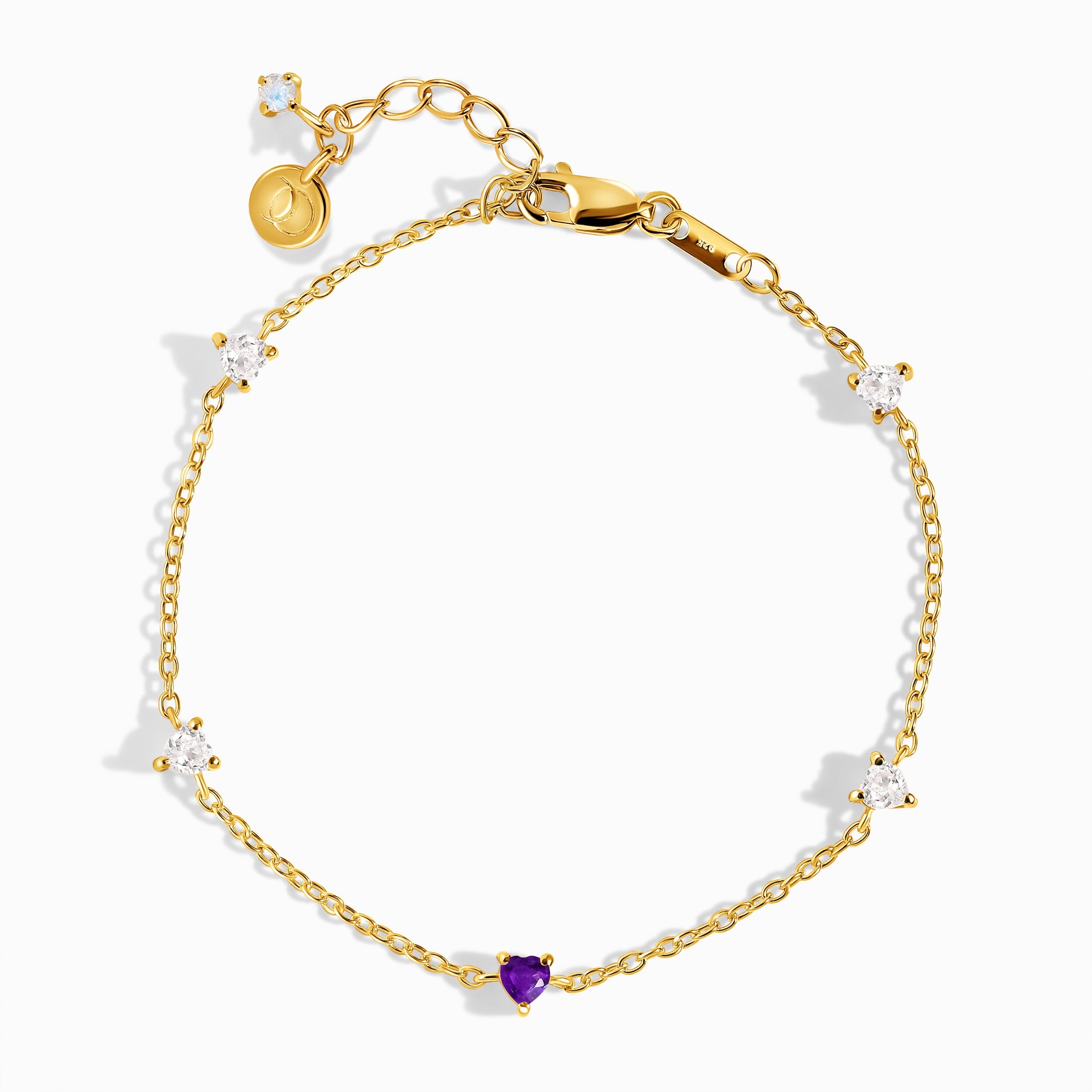 Amethyst Never Without My Gem Bracelet - February Birthstone、mySite、hinf8tx79