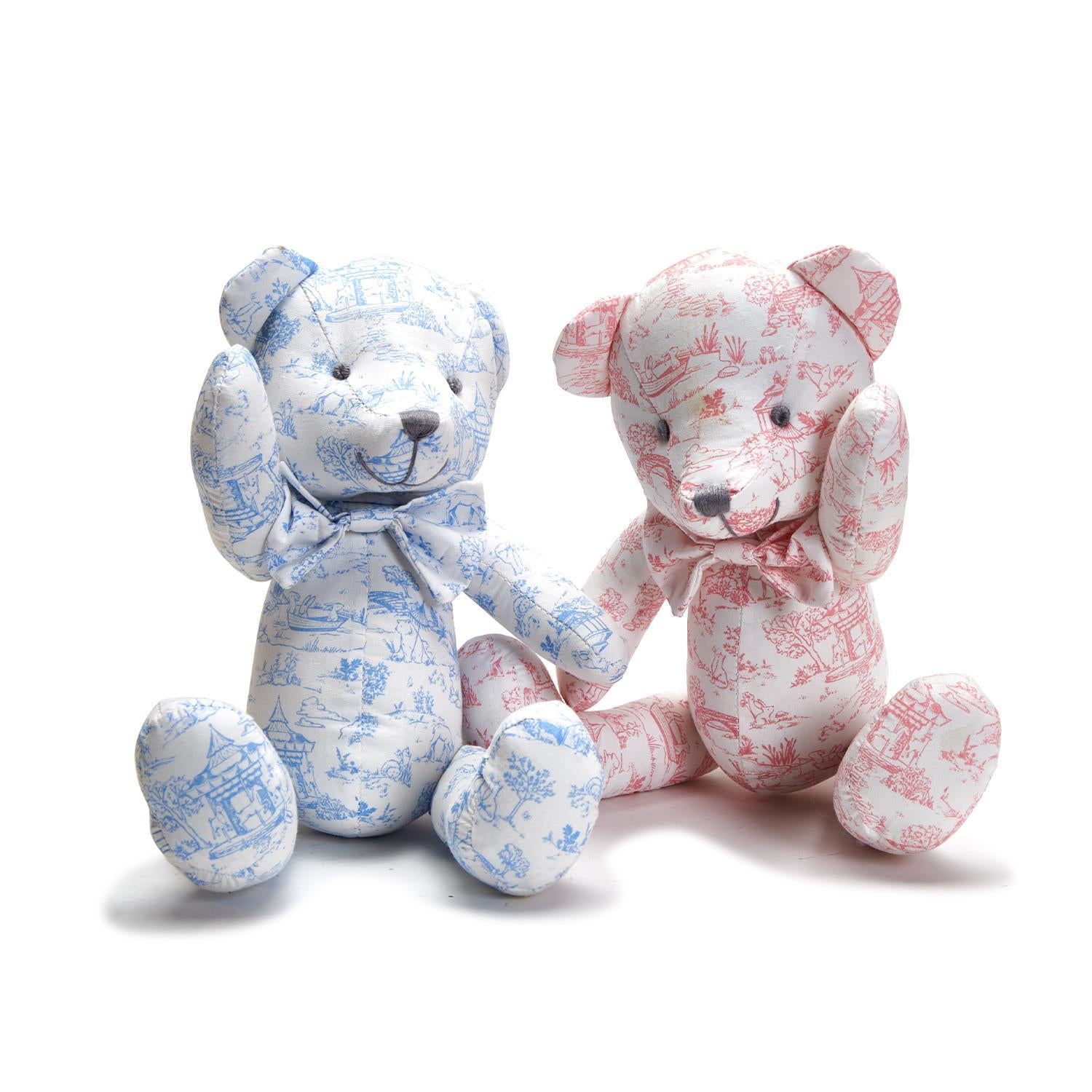  Toile Pattern Stuffed Teddy Bear、mySite、elrpsem3k