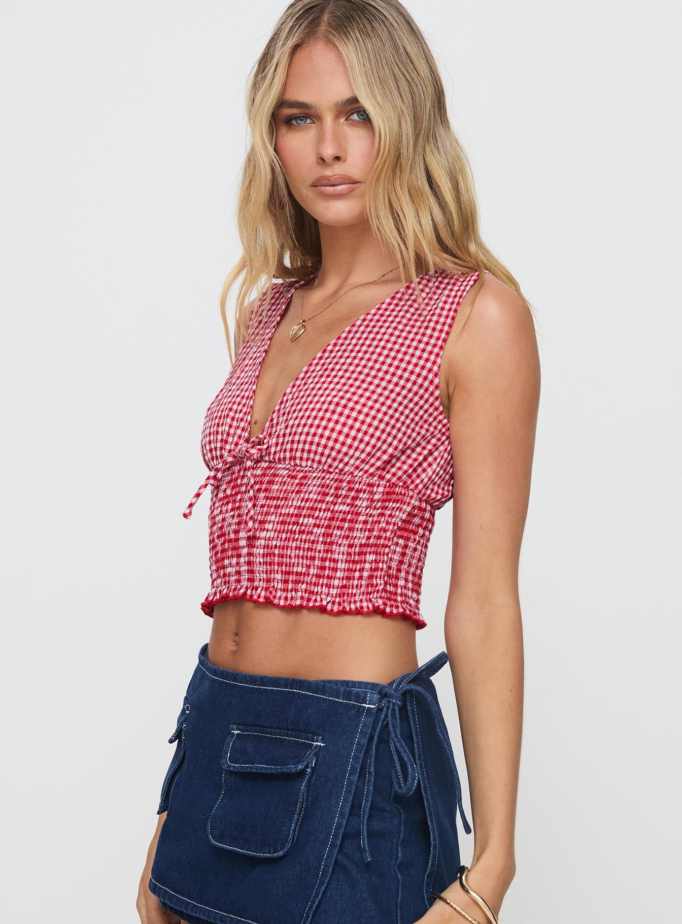 Mixing It Up Top Red / White、mySite、solidvoid