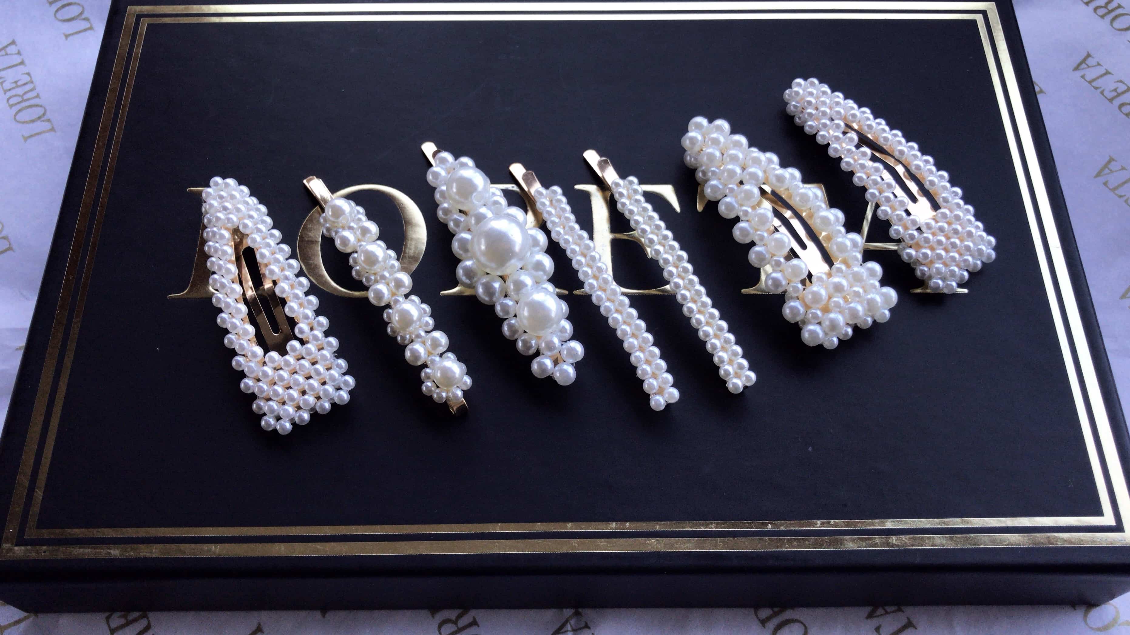  Pearl Hair Pin Clip Set (7pcs)、mySite、merchandisen