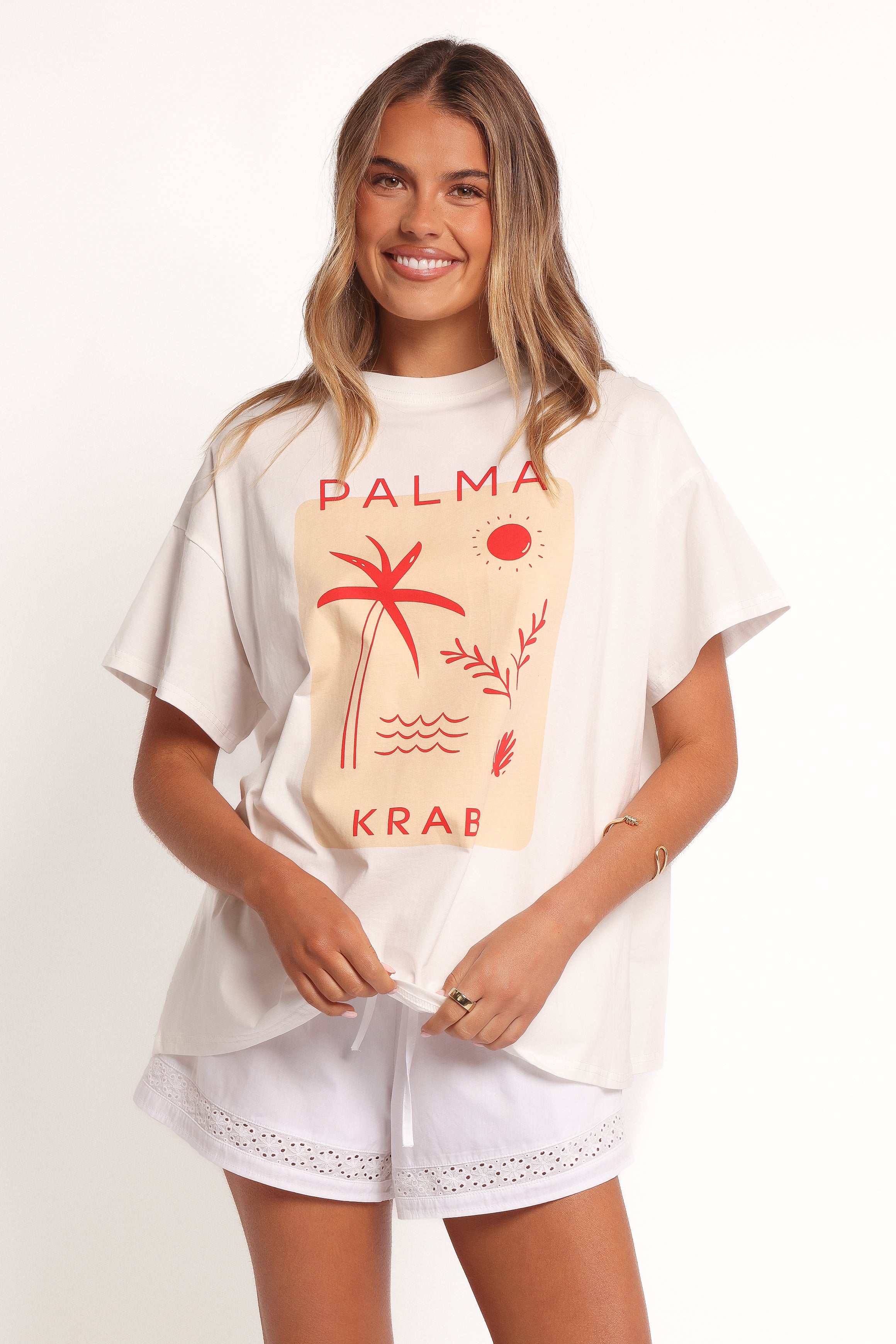  Krabi Beach Graphic Tee - White、mySite、sugarbowlscore