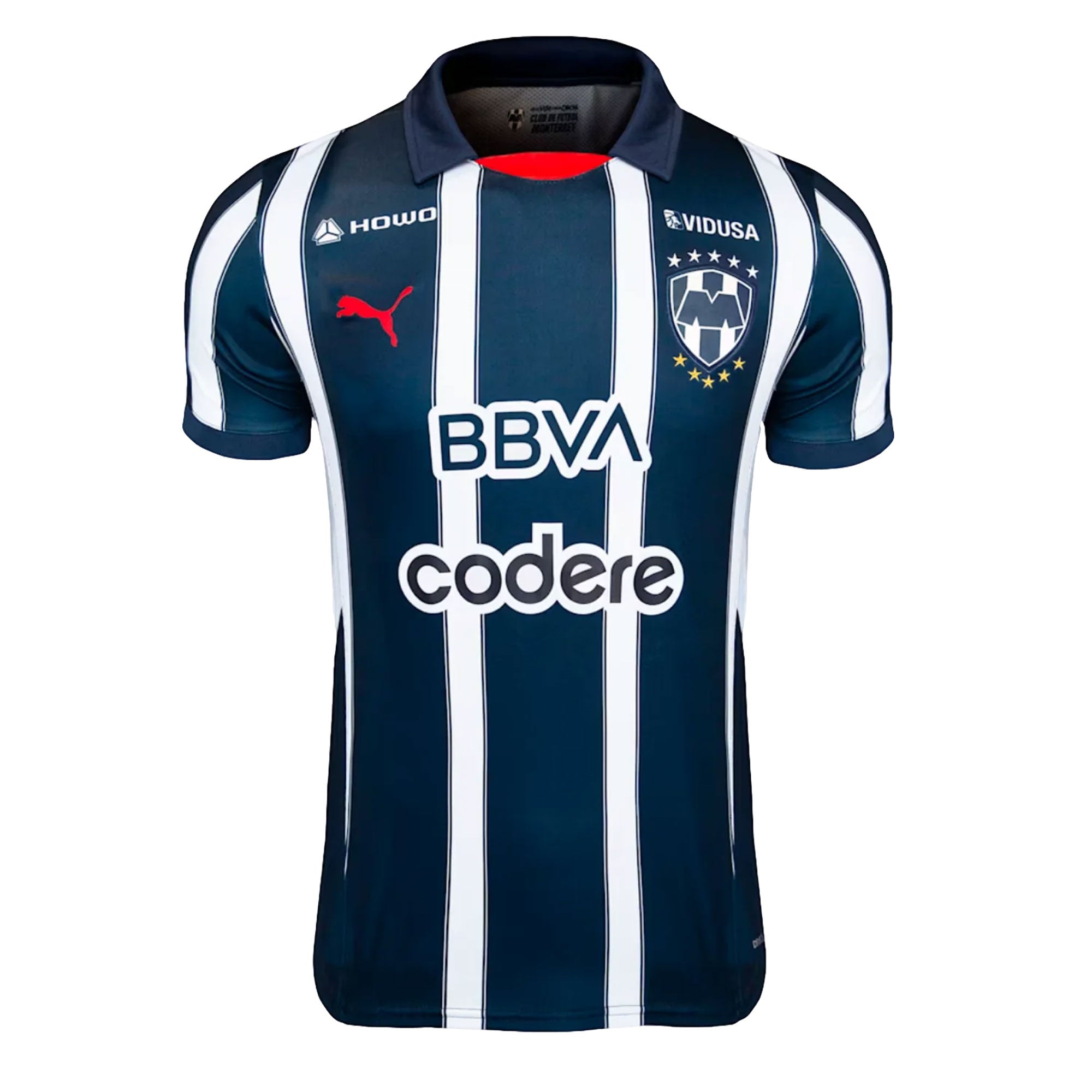PUMA Men's Monterrey 2024/25 Home Jersey Navy/White、mySite、noshort