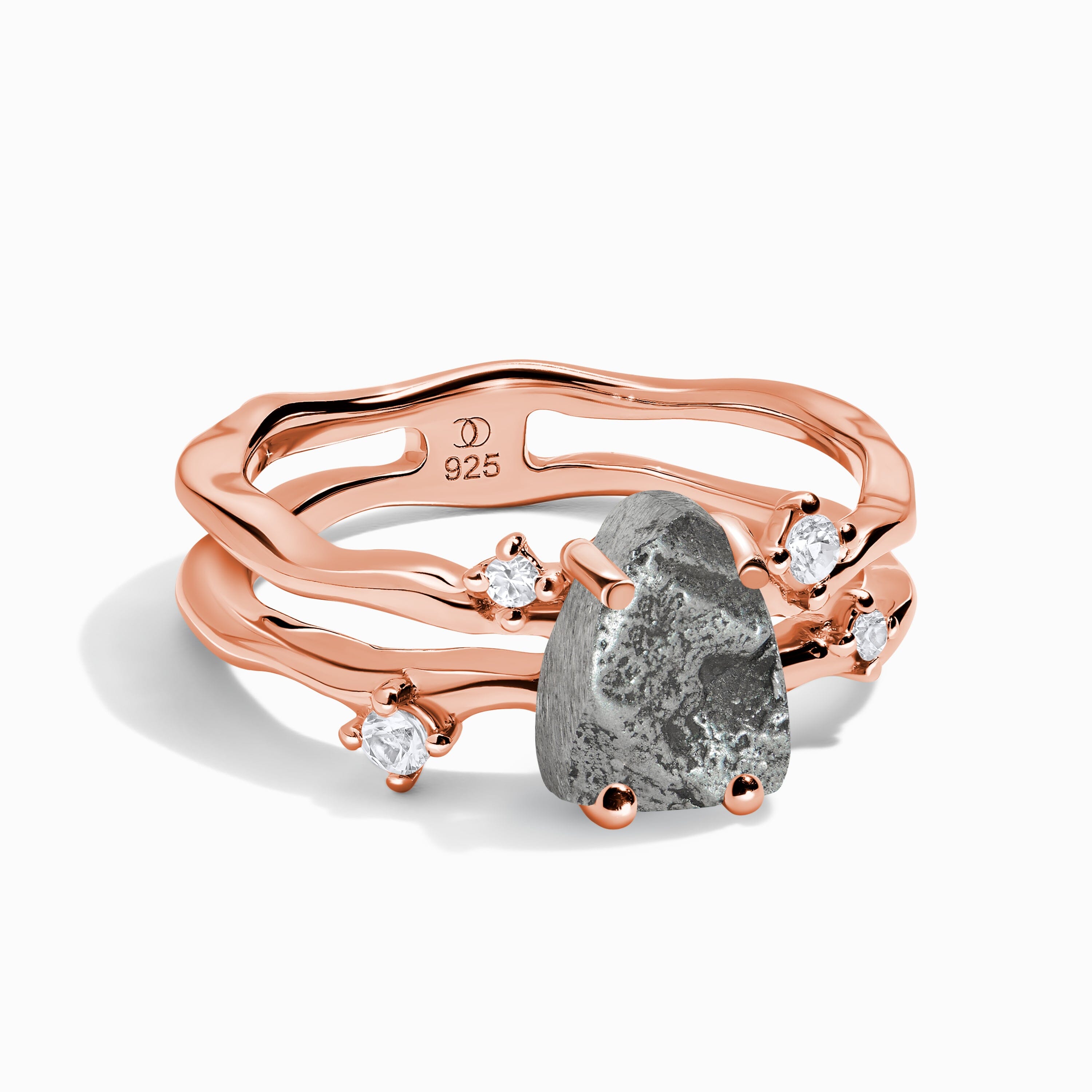 Raw Crystal Ring - Flow Meteorite、mySite、hinf8tx79