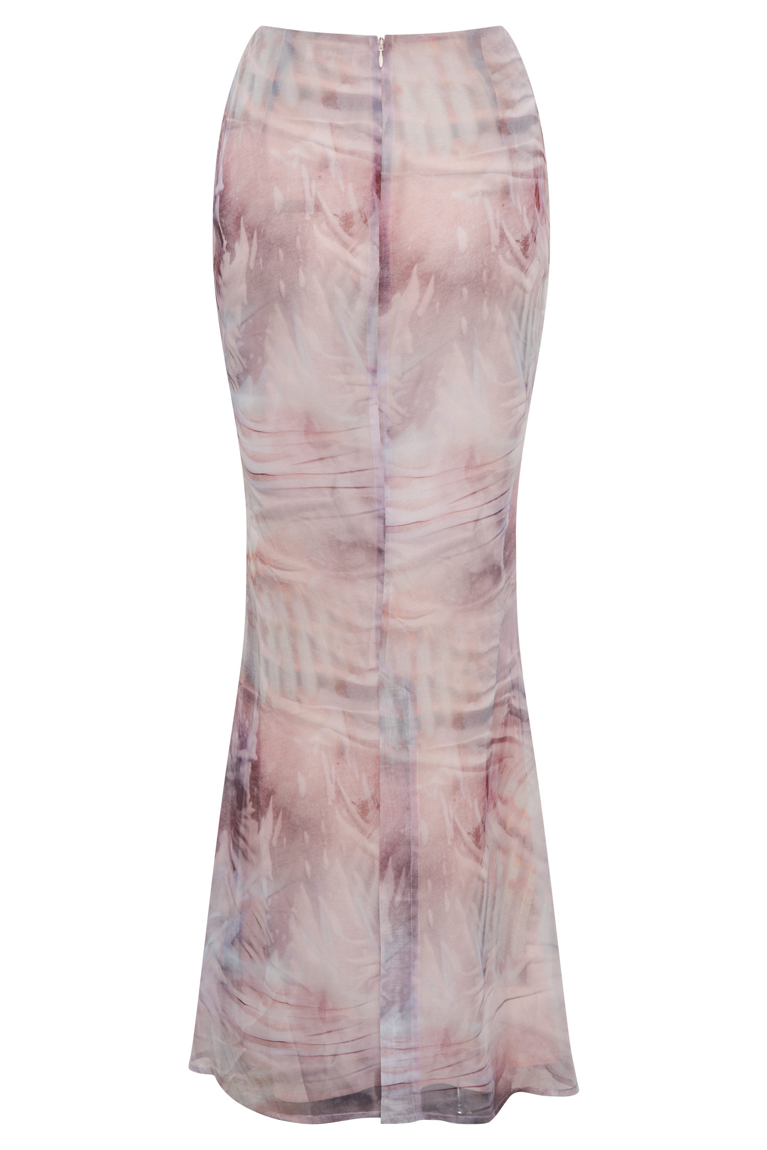 Ursula Ruched Maxi Skirt - Mermaid Shell Print、mySite、solidvoid