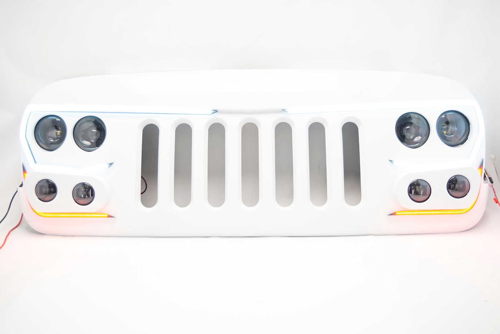 ORACLE Vector Grill BRIGHT WHITE PW7 - 2007-17 Jeep Wrangler w/ LED Headlights, Hi Beams, DRLs、mySite、nflplayoffbracketp