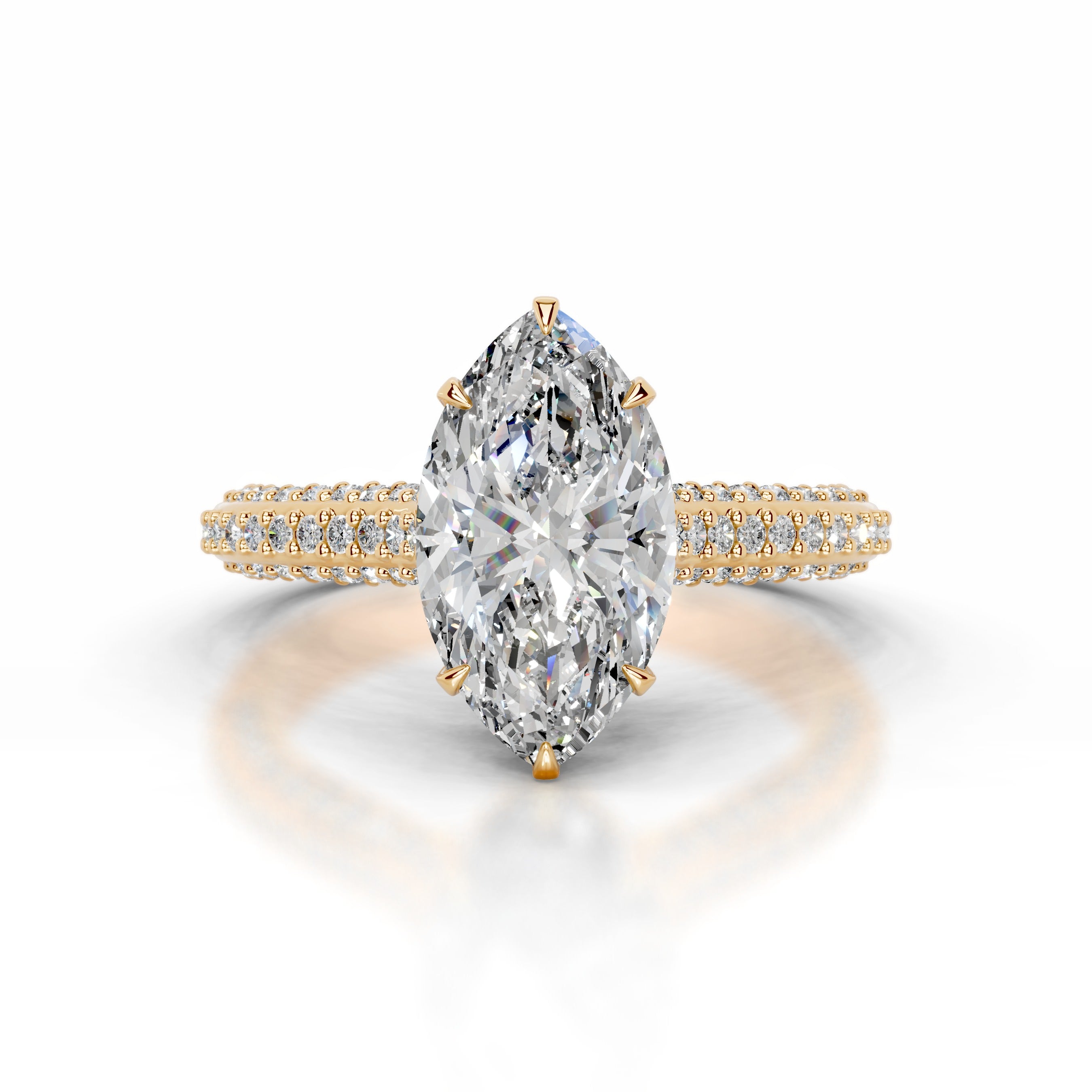 Joana Diamond Engagement Ring - 18K Yellow Gold、mySite、hinf8tx79