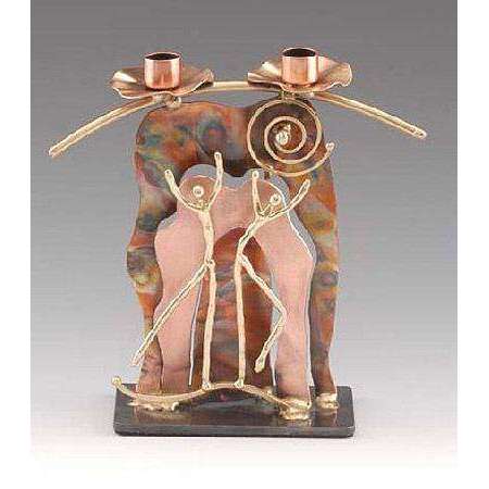Infinity Art in Metal Dancing Couple Candlesticks、mySite、topwebapps
