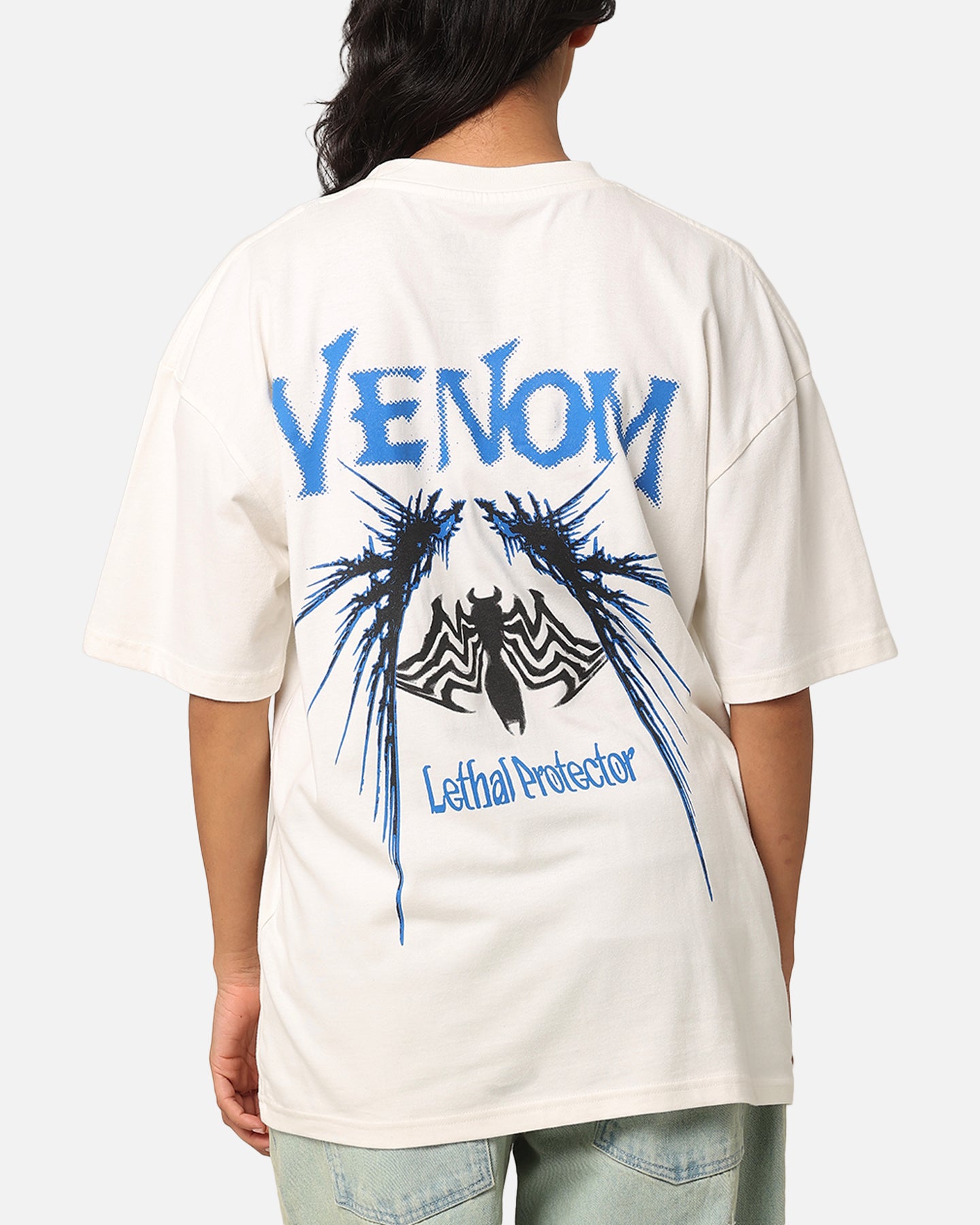 Goat Crew Marvel Spider-Man Y2K Venom T-Shirt Off White、mySite、zt4zffjzw