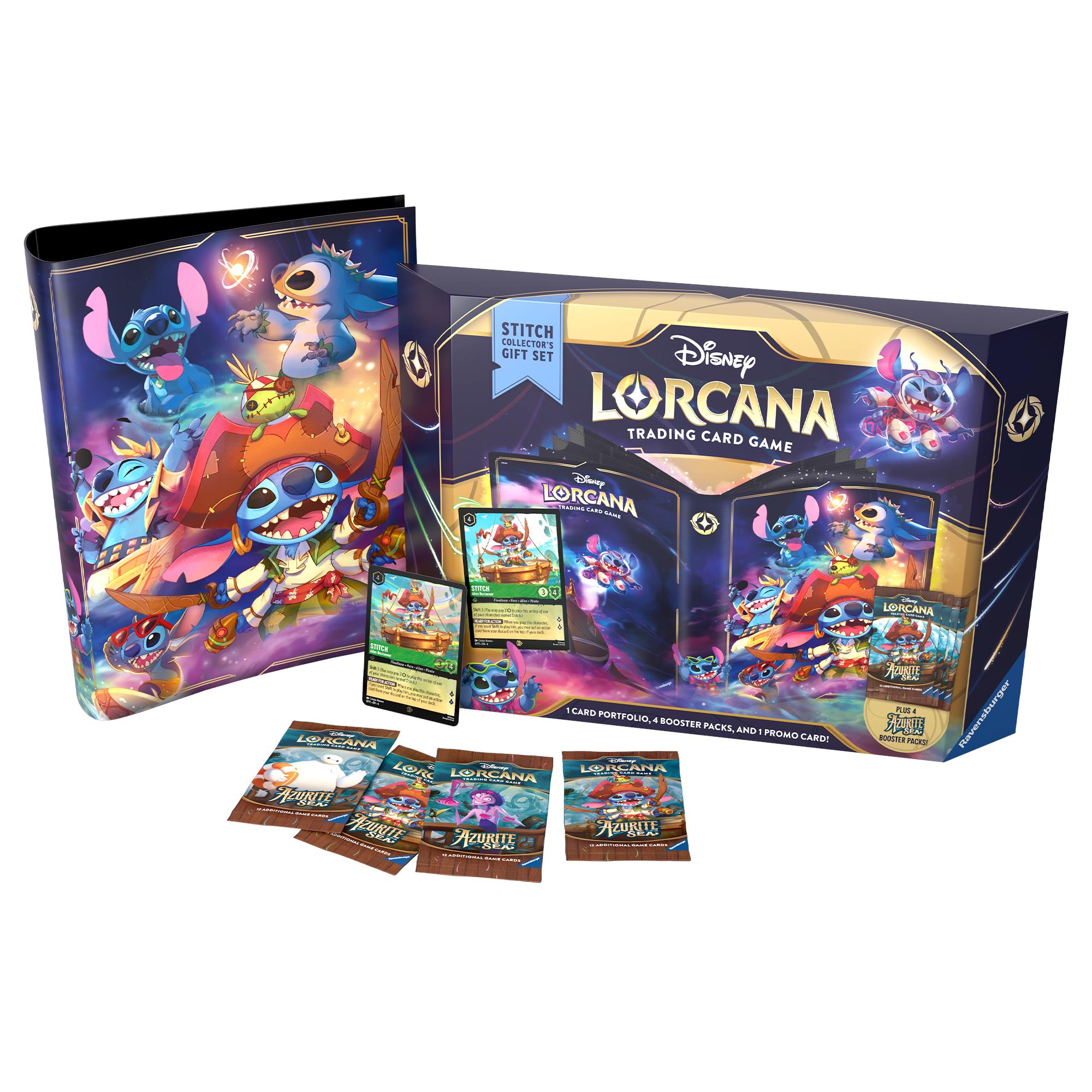 Disney Lorcana Trading Card Game - Azurite Sea Stitch Collector's Gift Set、mySite、camillekostekn