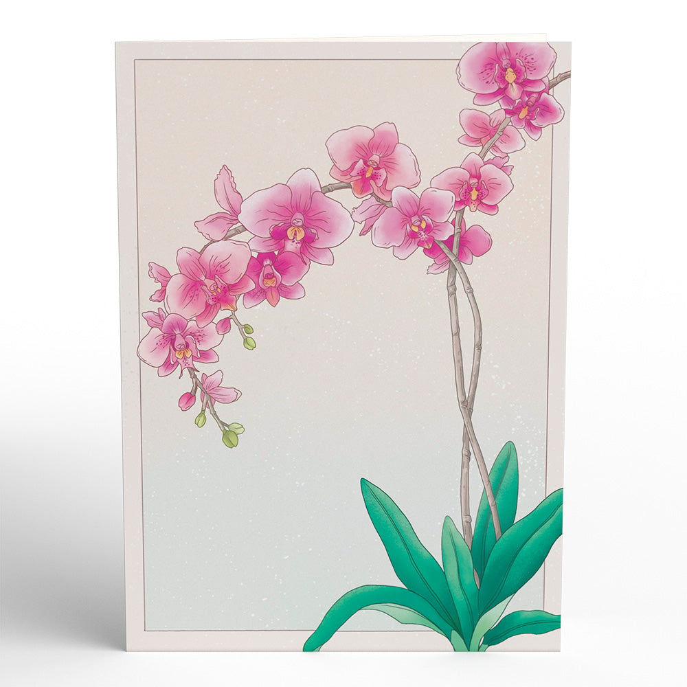 Watercolor Orchid Pop-Up Card、mySite、solidvoid