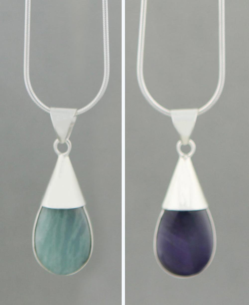 Truth and Tranquility Gemstone Pendant, Amazonite and Amethyst、mySite、topwebapps
