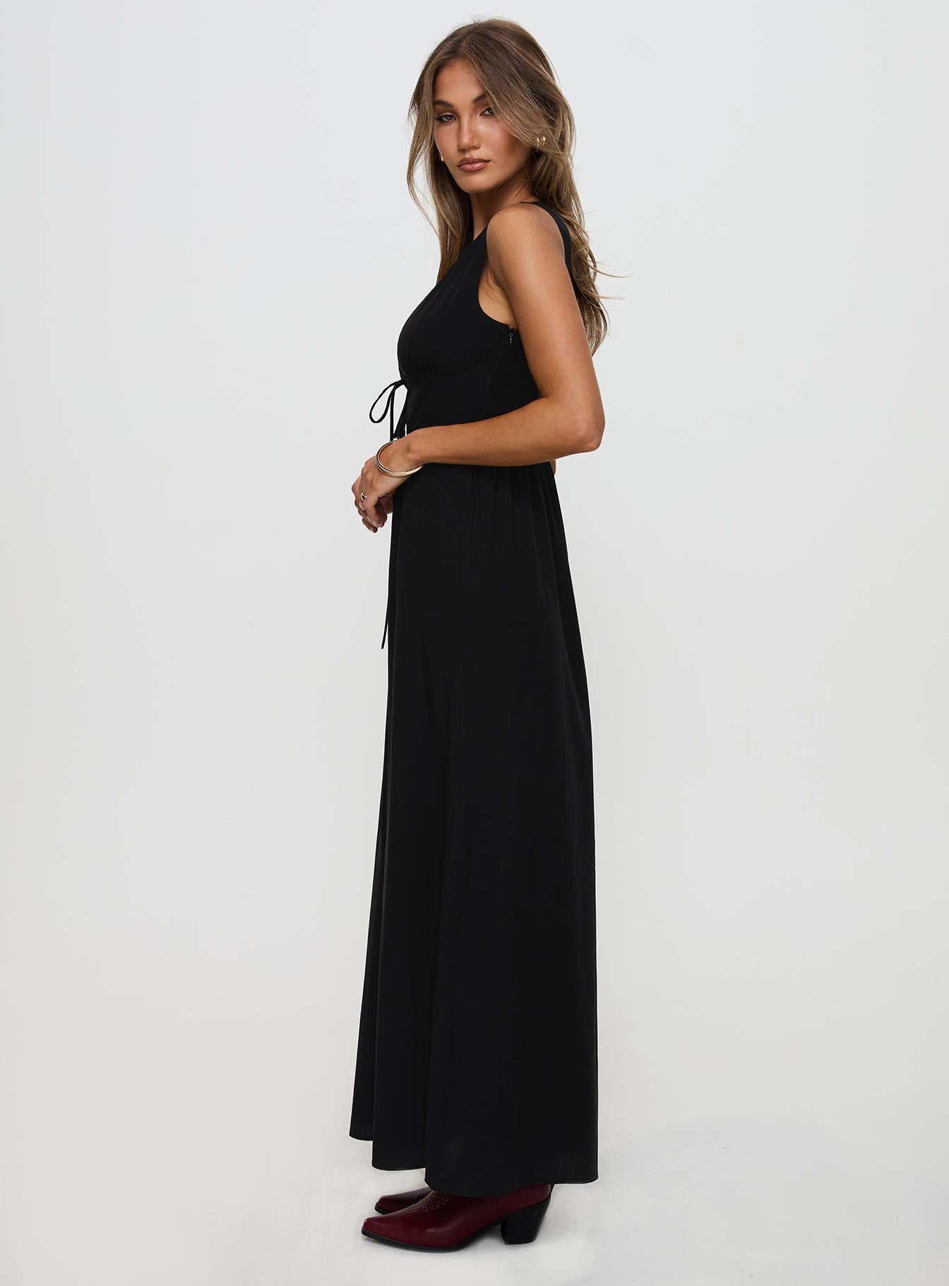 Pokey Maxi Dress Black、mySite、solidvoid