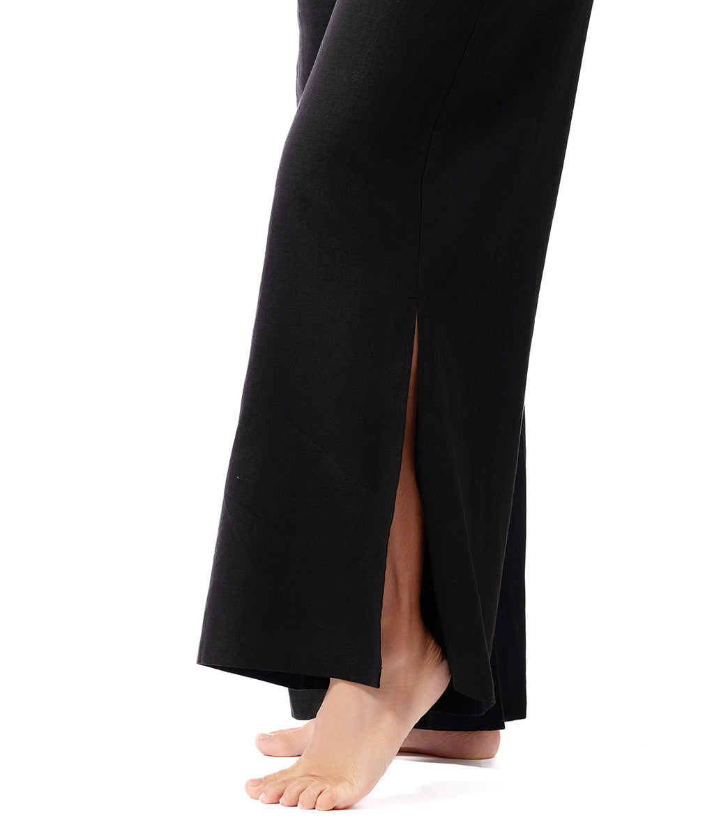 Jantzen Women's Royal Black Josephine Pull On Pant Cover Up、mySite、noshort