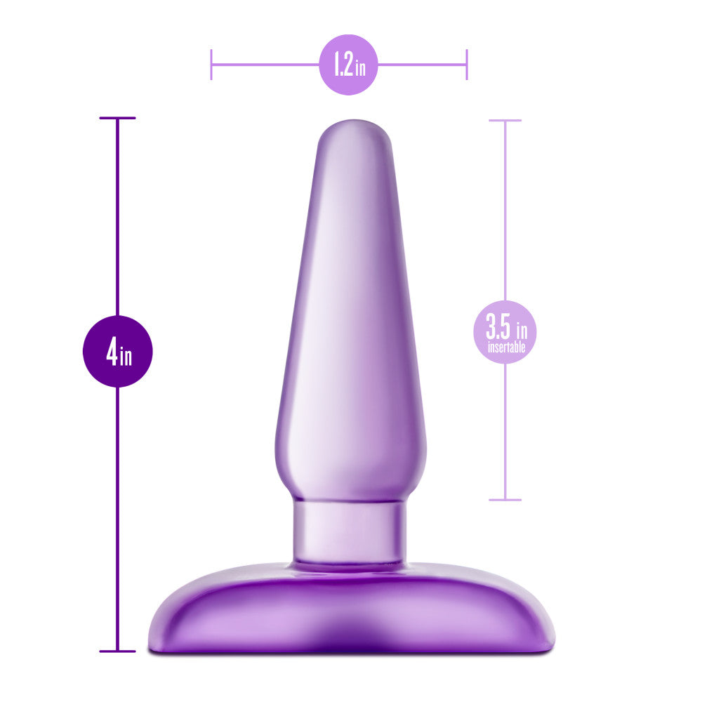 B Yours By Blush® | Eclipse Pleaser Purple 4.25-Inch Anal Plug、mySite、bottomscart