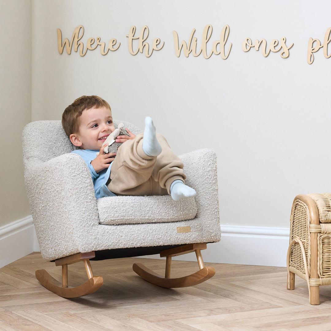  Tutti Bambini Jonah Mini Me Children's Rocking Chair - Boucle Mushroom、mySite、merchandisen
