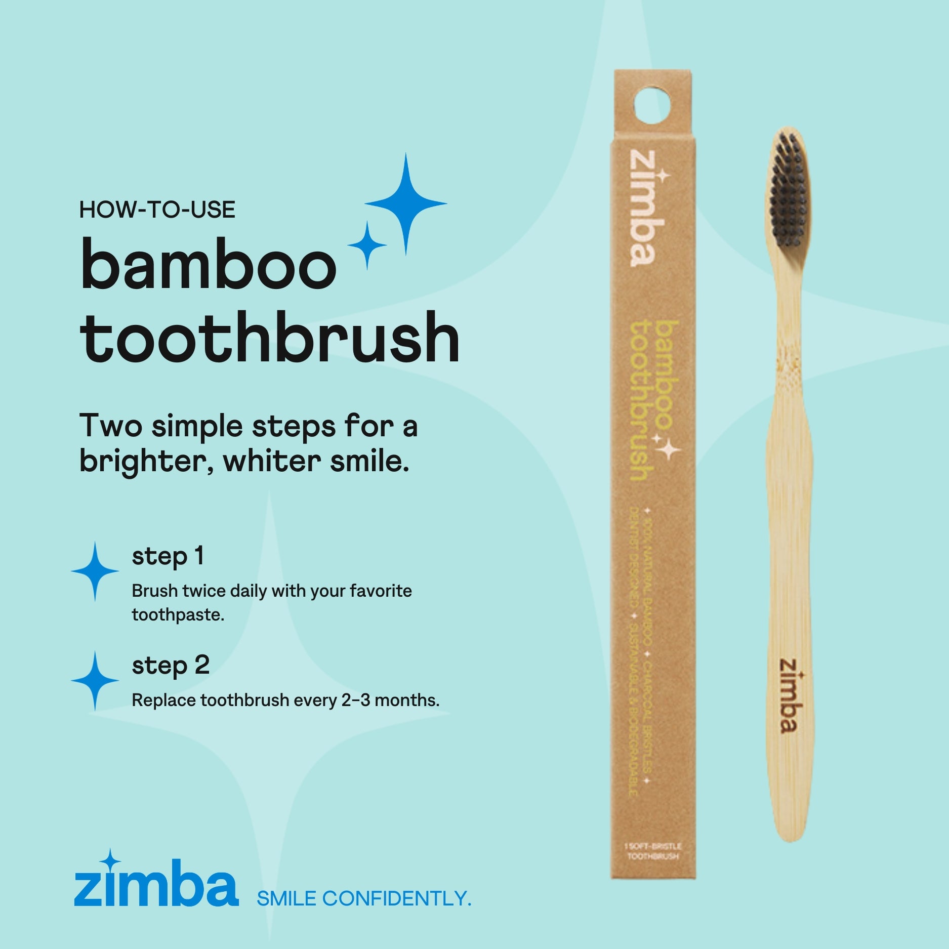 Zimba Charcoal Bamboo Toothbrush、mySite、gigharbornorthrealestate
