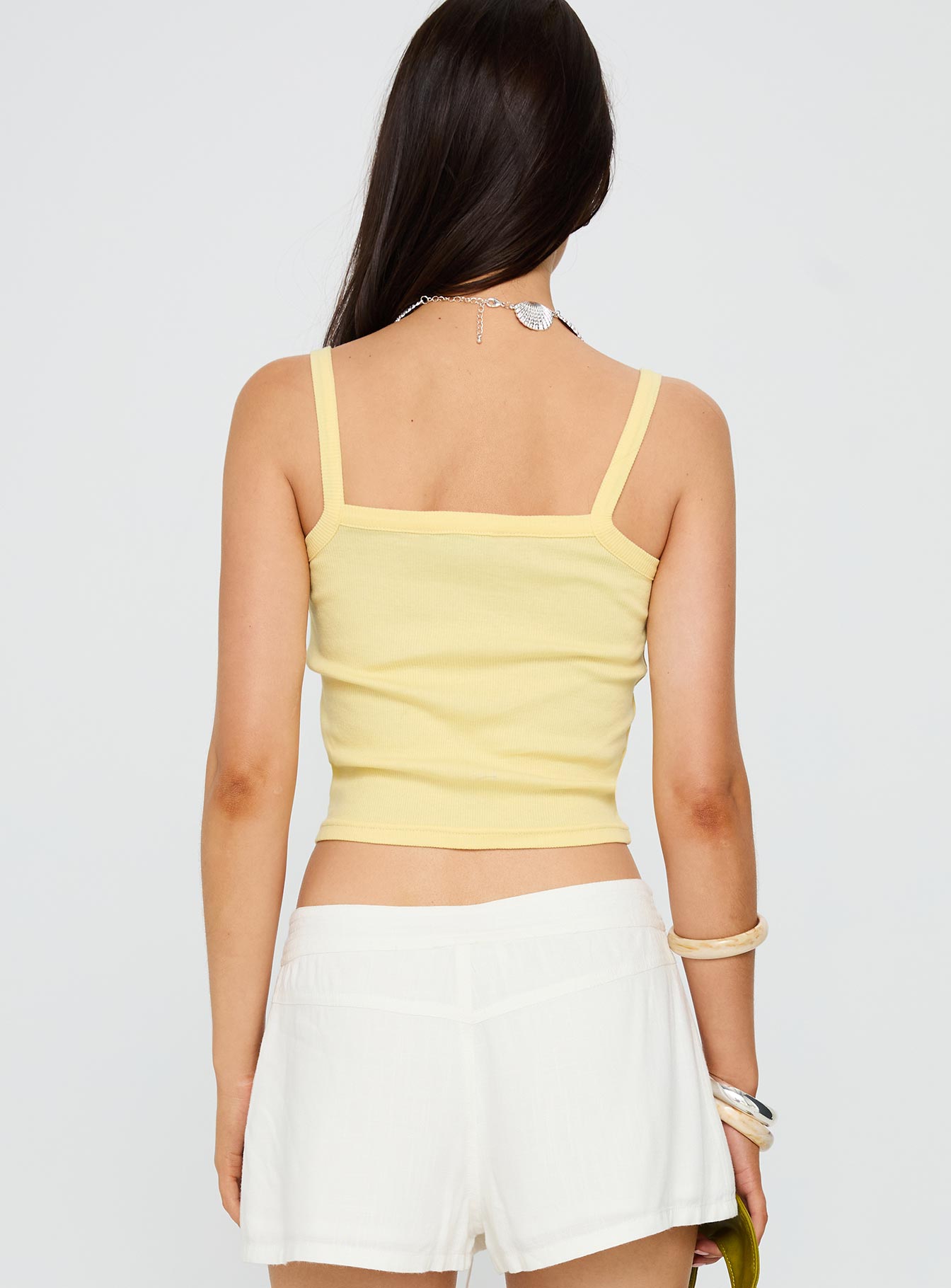 Seashore Shells Graphic Tank Yellow、mySite、solidvoid