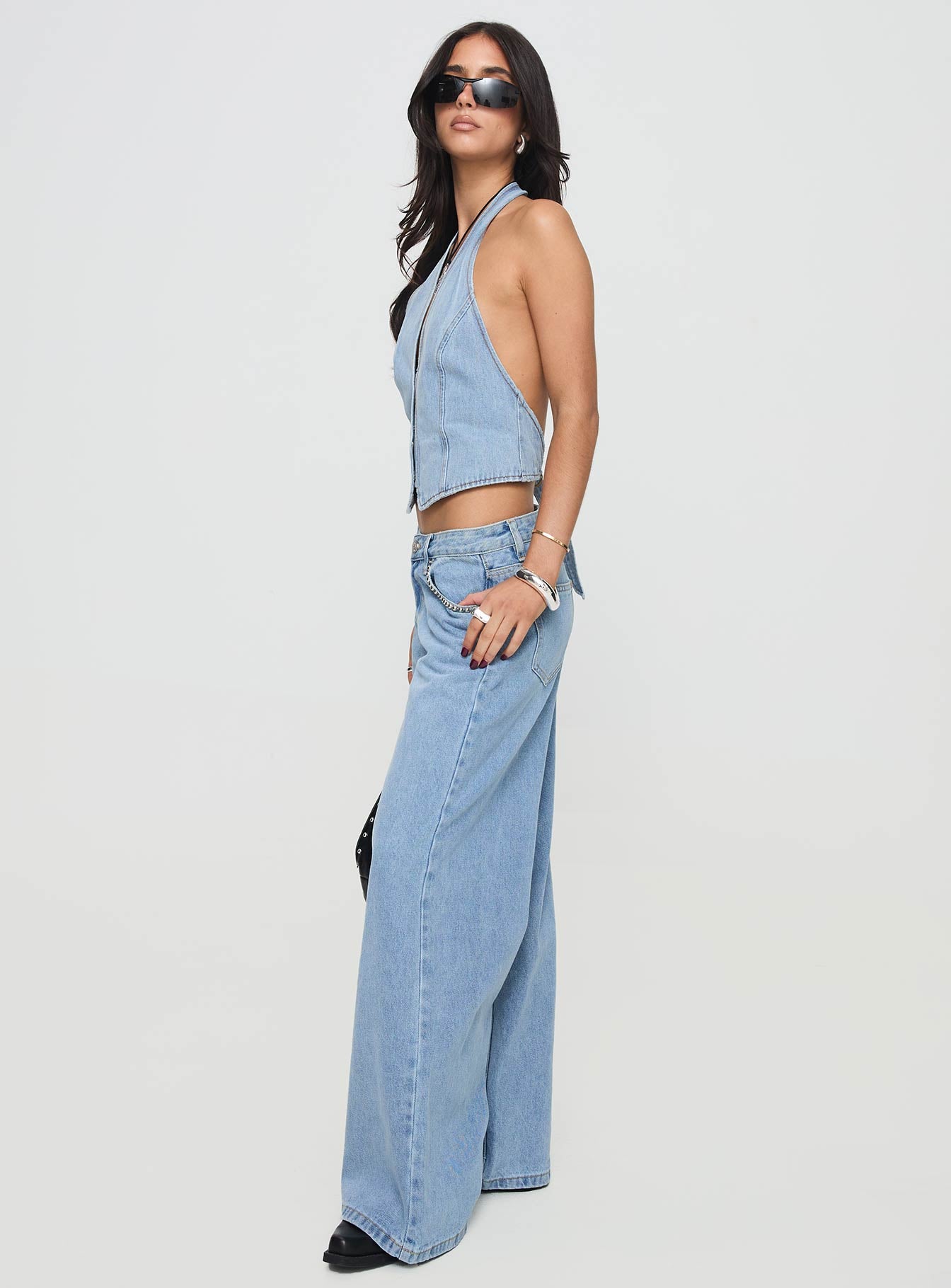 Pearlisle Baggy Jeans Light Wash、mySite、solidvoid