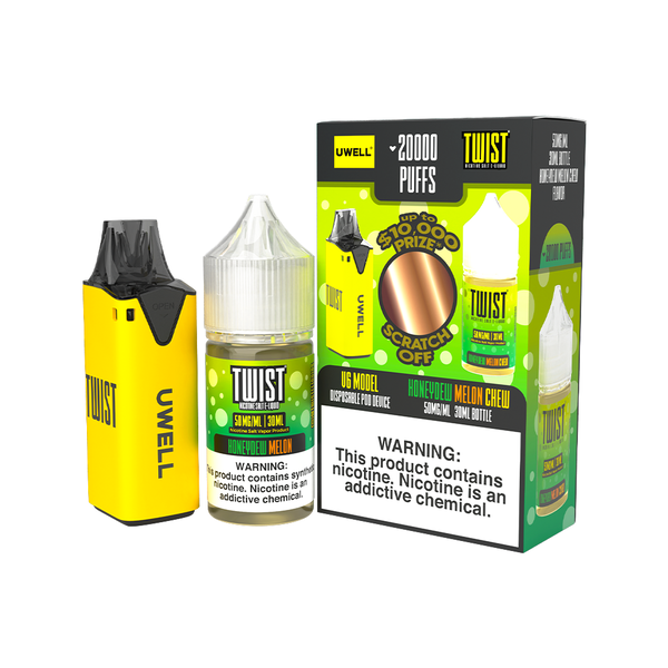 Uwell V6 Pod Kit + Twist Salts 30mL Bundle、mySite、zt4zffjzw