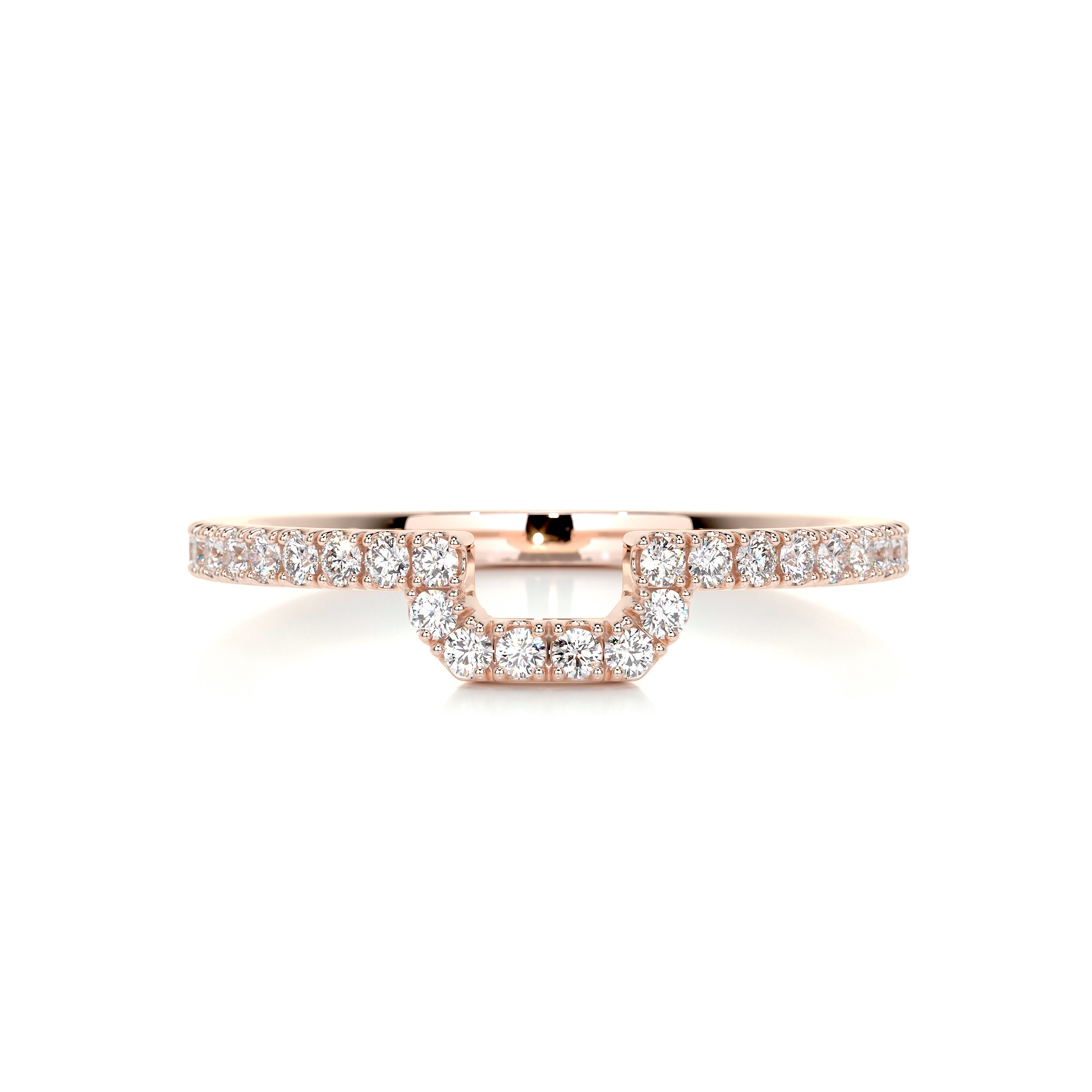 Luna Diamond Wedding Ring (0.30 Carat) -14K Rose Gold、mySite、hinf8tx79