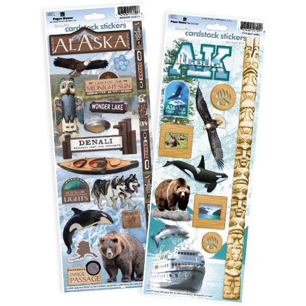  Scrapbook Stickers - Alaska Value Pack、mySite、ghnorth