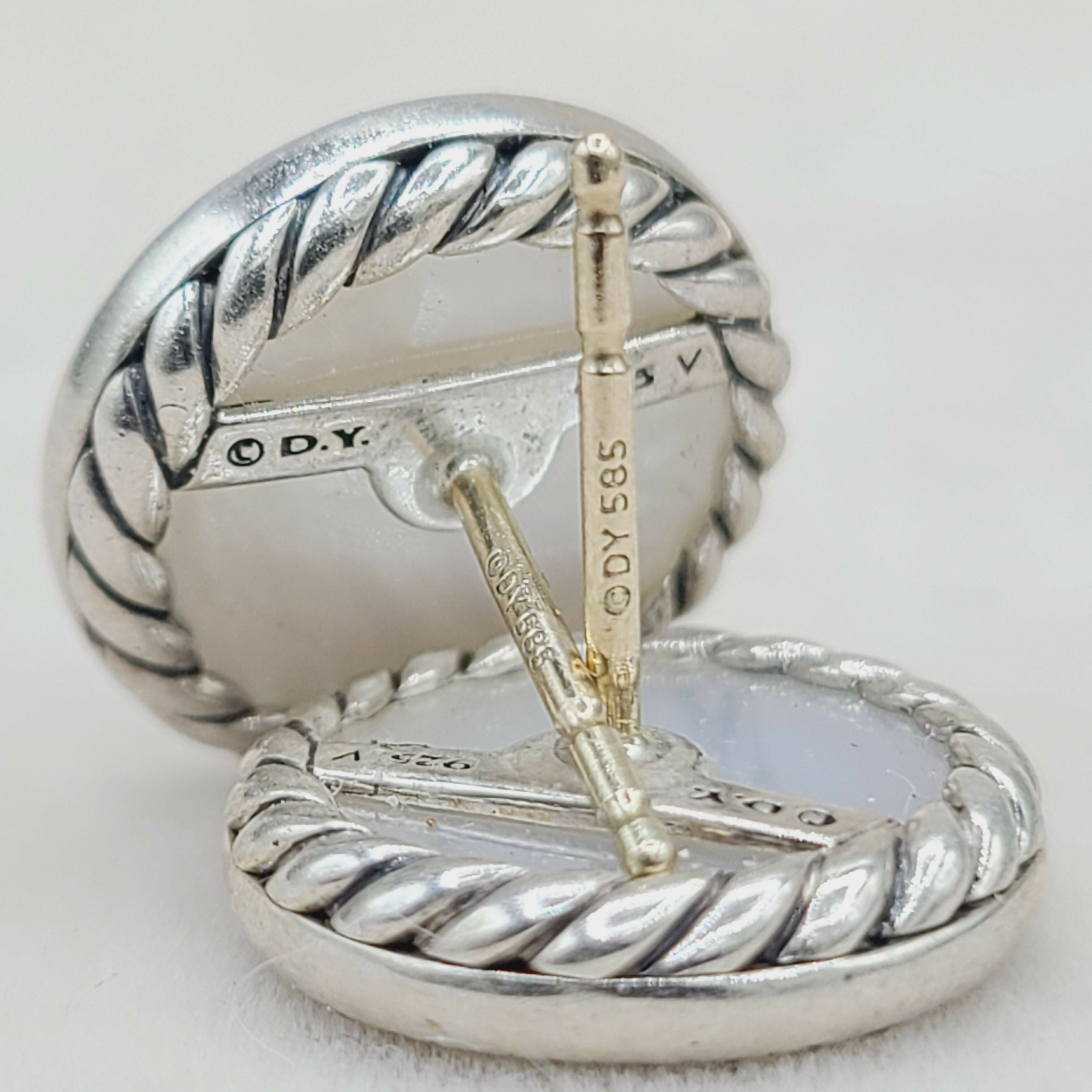 David Yurman Elements Earrings Mother of Pearl & Diamonds、mySite、hinf8tx79