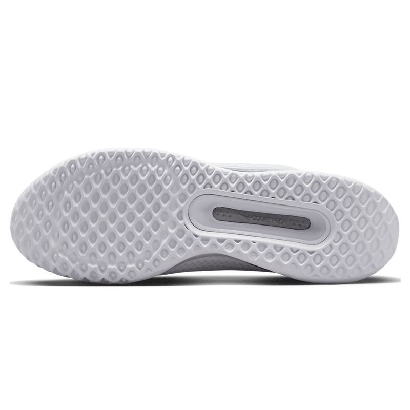 Nike Court Zoom Pro Women's Tennis Shoe (White/Silver)