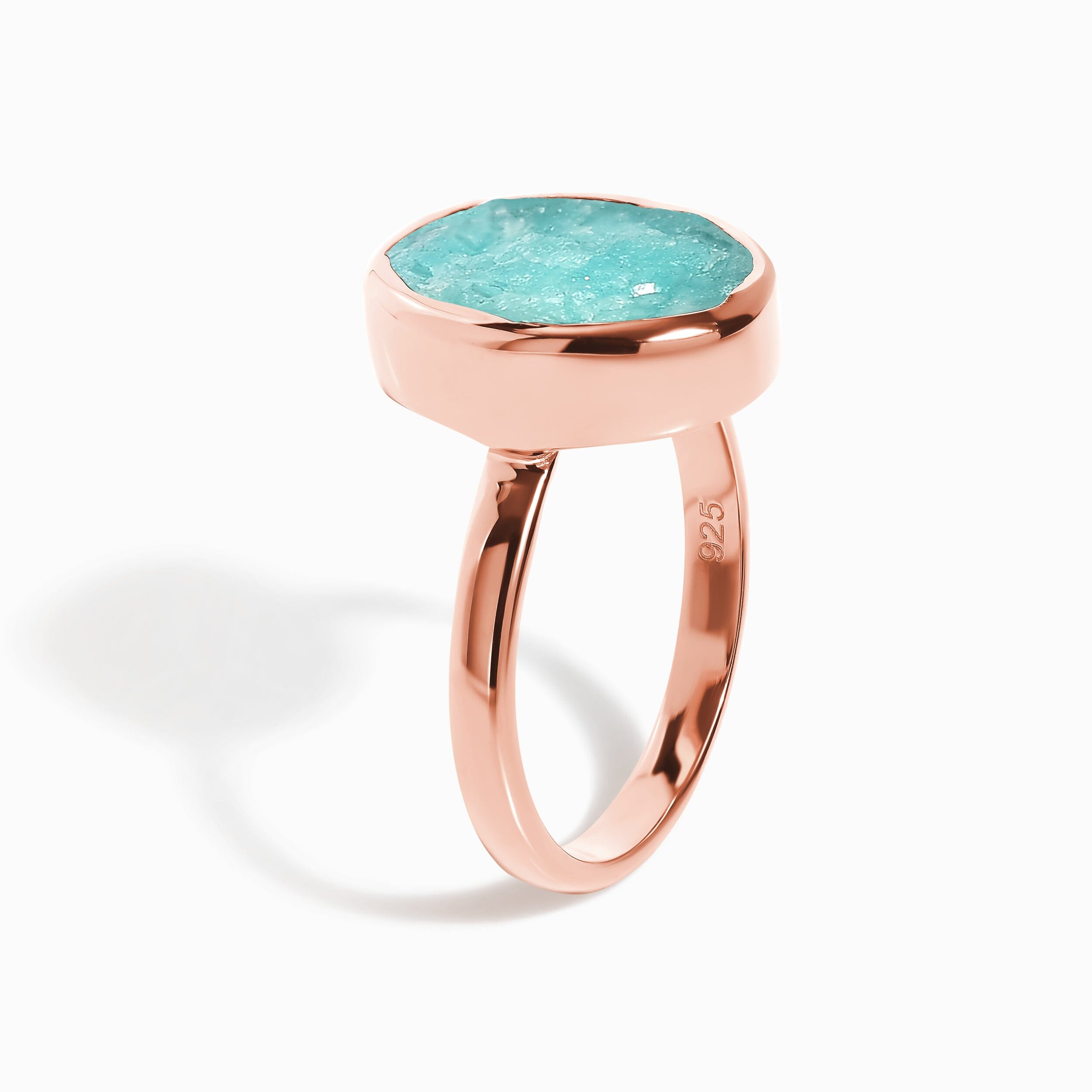 Raw Crystal Ring - Enfolded Amazonite、mySite、hinf8tx79