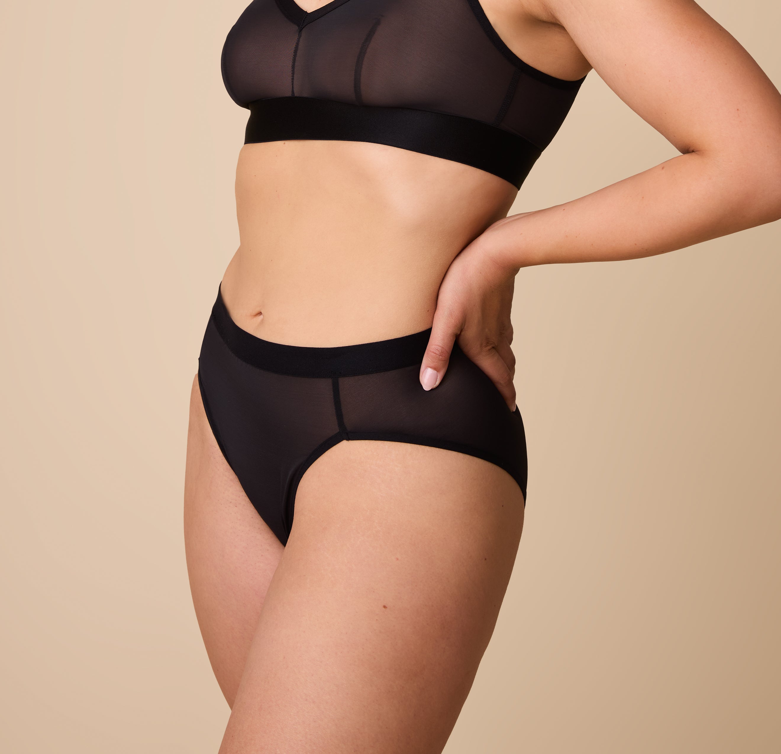 ComfortMesh™ Highwaist Brief - Black、mySite、bengalsvssteelers