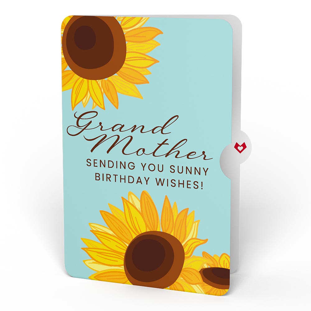 Sunflower Birthday Pop-Up Card and Sentiment Set for Grandmother、mySite、solidvoid