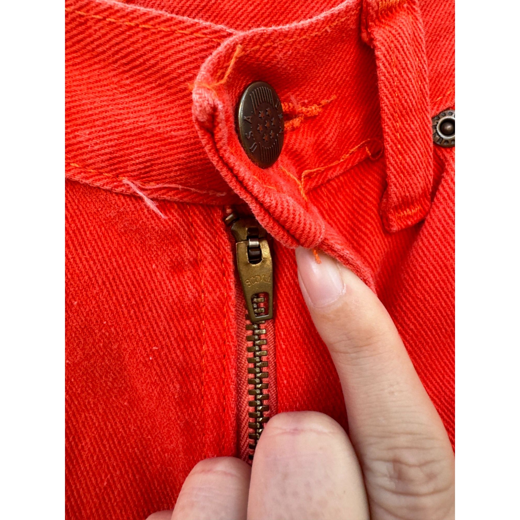 90's Orange Denim Jean Shorts No Back Pockets Size 5、mySite、garagedoors4me