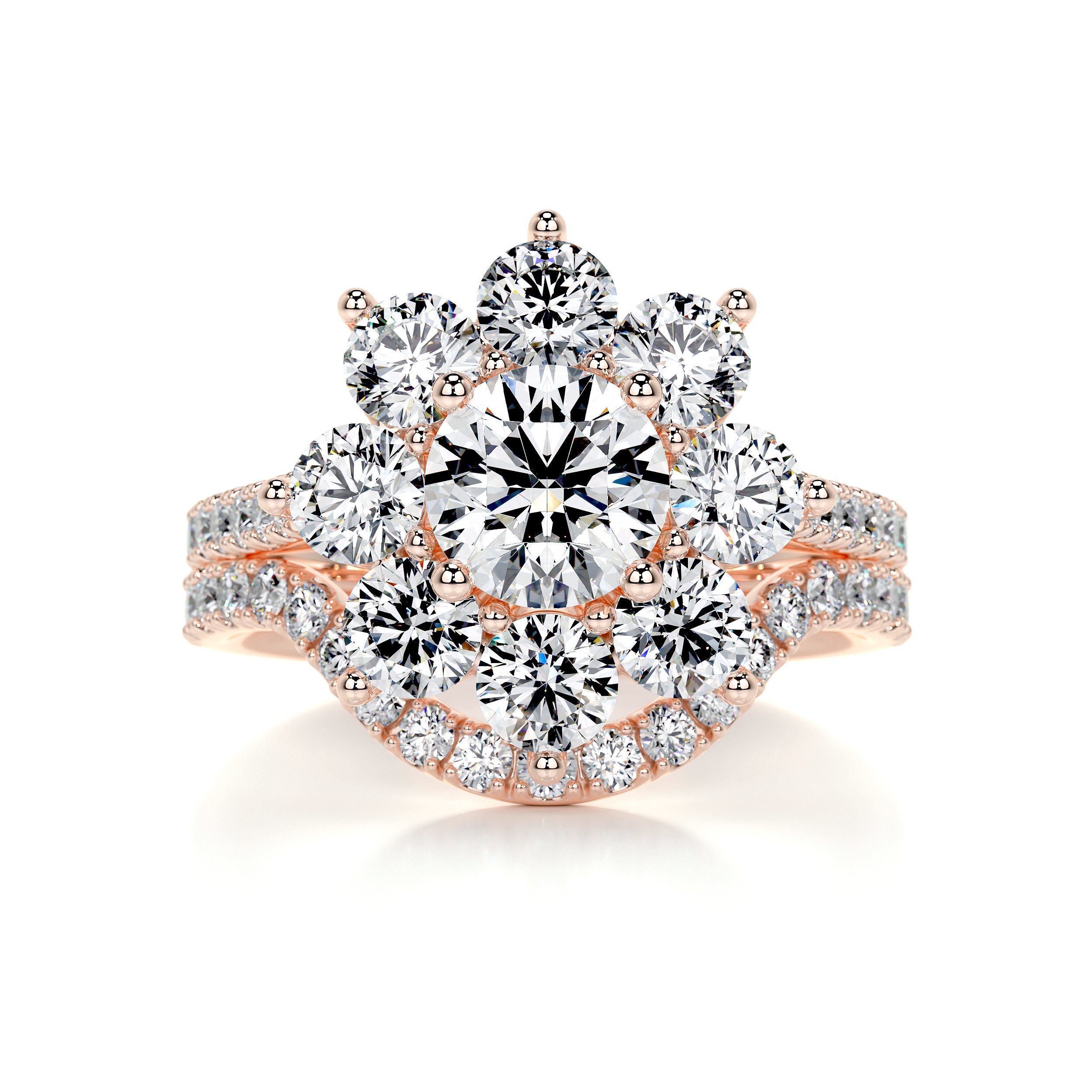 La Fleur Diamond Bridal Set -14K Rose Gold、mySite、hinf8tx79