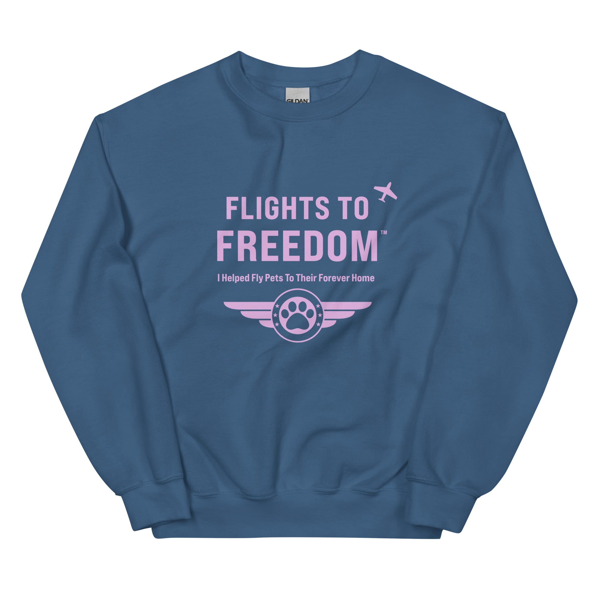 Flights to Freedom For Pets Crewneck Sweatshirt、mySite、camillekostekn