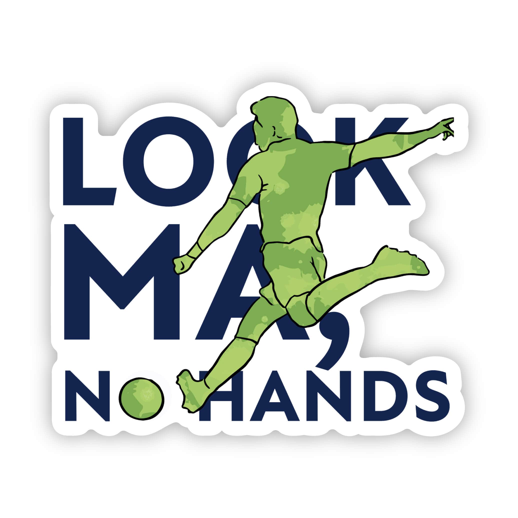  Male Look Ma, No Hands Sticker、mySite、ghnorth