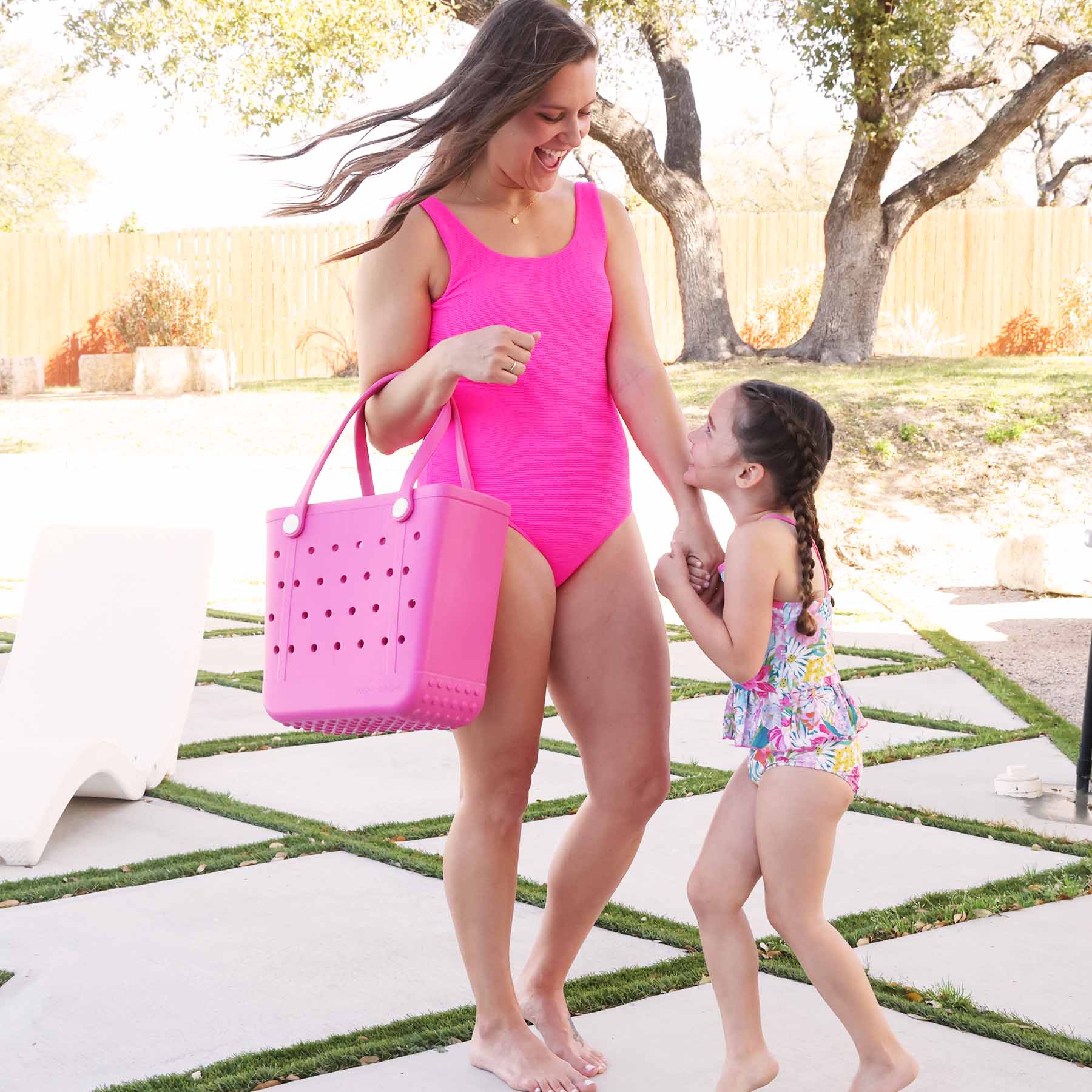  Women's Crinkle One-Piece Swimsuit | Neon Pink、mySite、layawaytickets