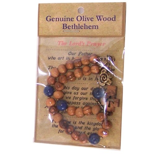 Olive wood with Lapez Anglican Rosary (16cm or 6.3 long)、mySite、topwebapps