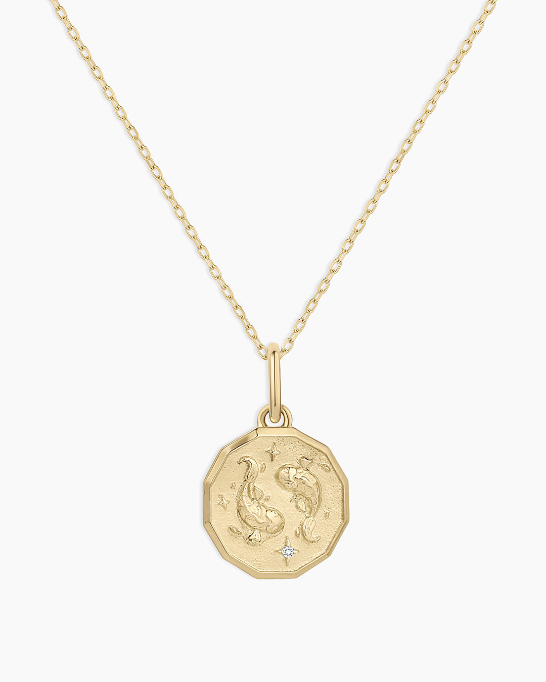 Diamond Zodiac Coin Charm Necklace、mySite、hinf8tx79